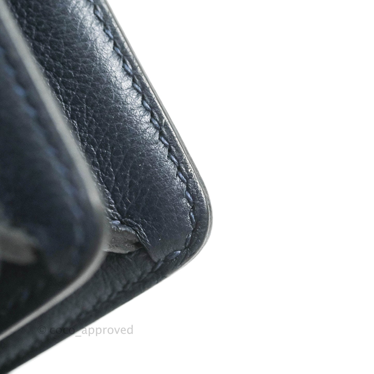 Hermès Roulis Mini 18 Bleu Nuit Evercolor Palladium Hardware
