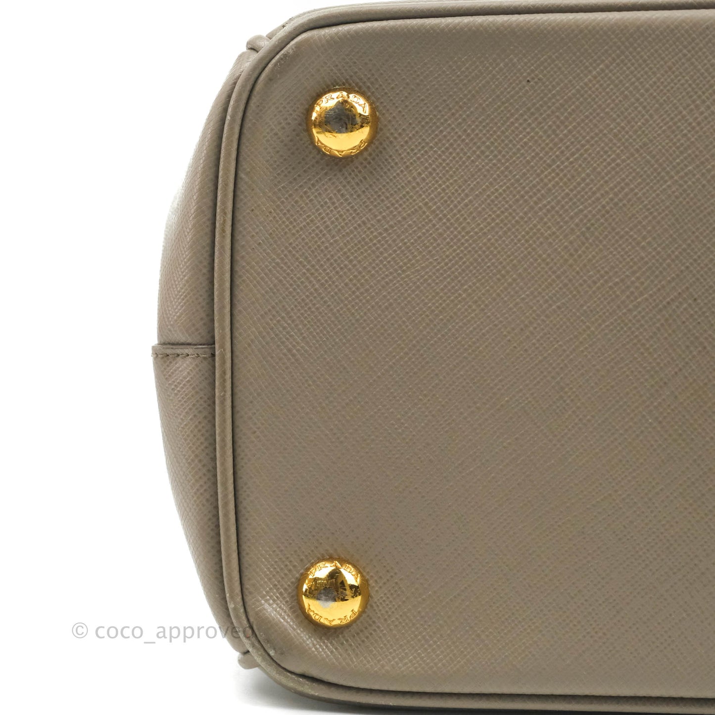 Prada Small Saffiano Lux Galleria Bag Argilla