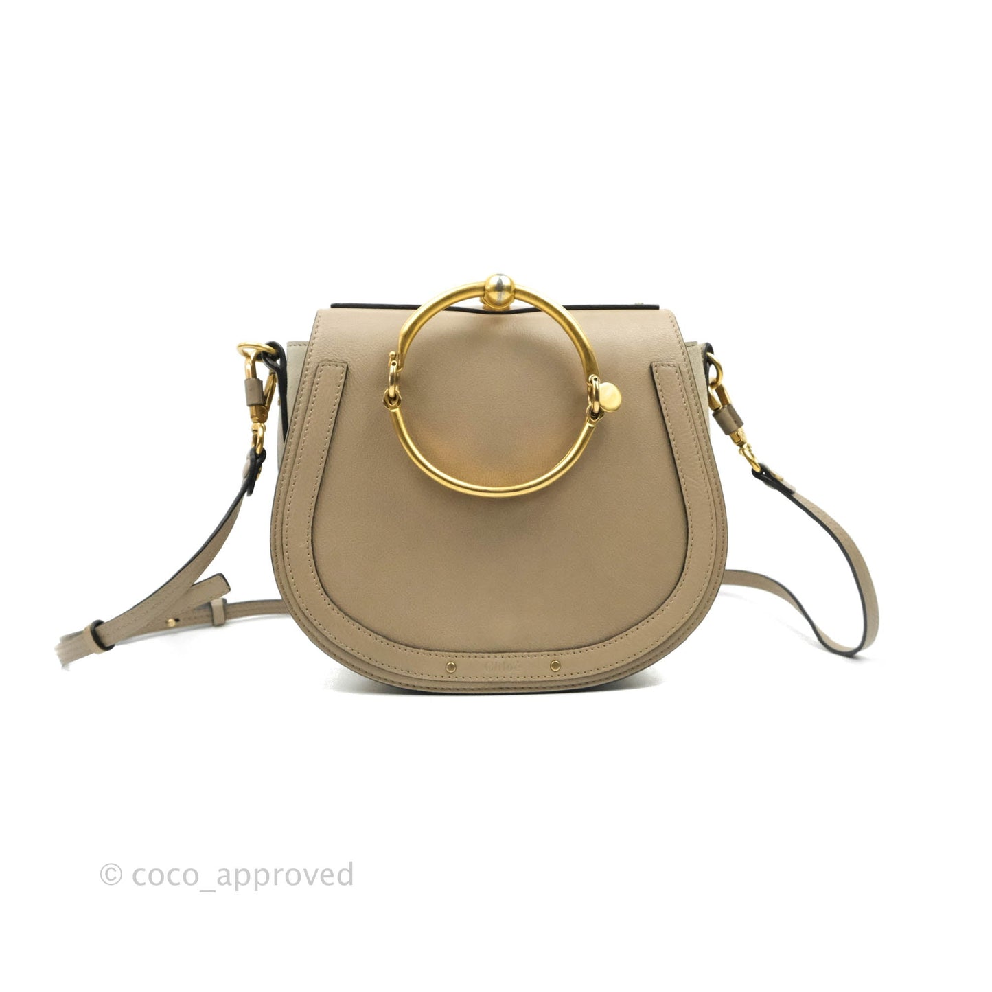 Chloé Medium Nile Crossbody Bag Motty Grey Calfskin