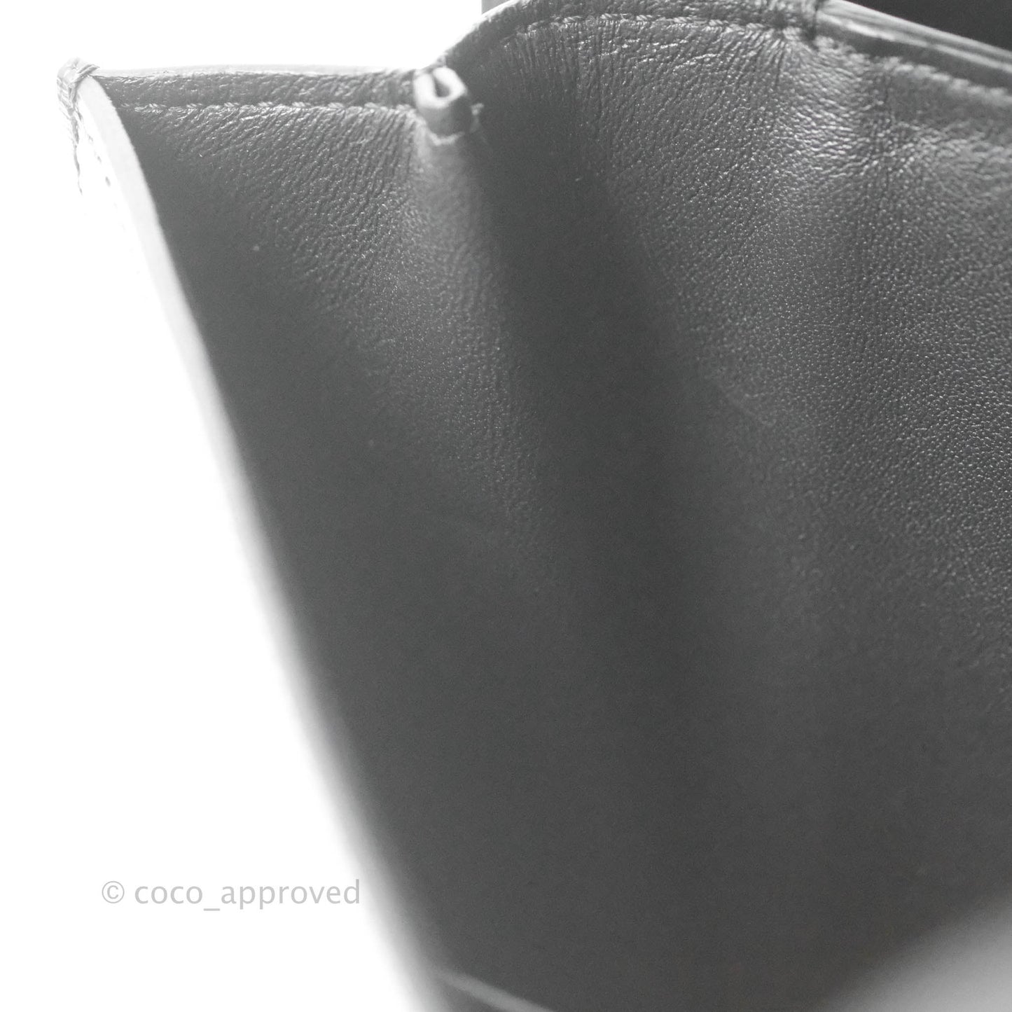 Celine Medium Classic Box Flap Dark Grey Liege Calfskin