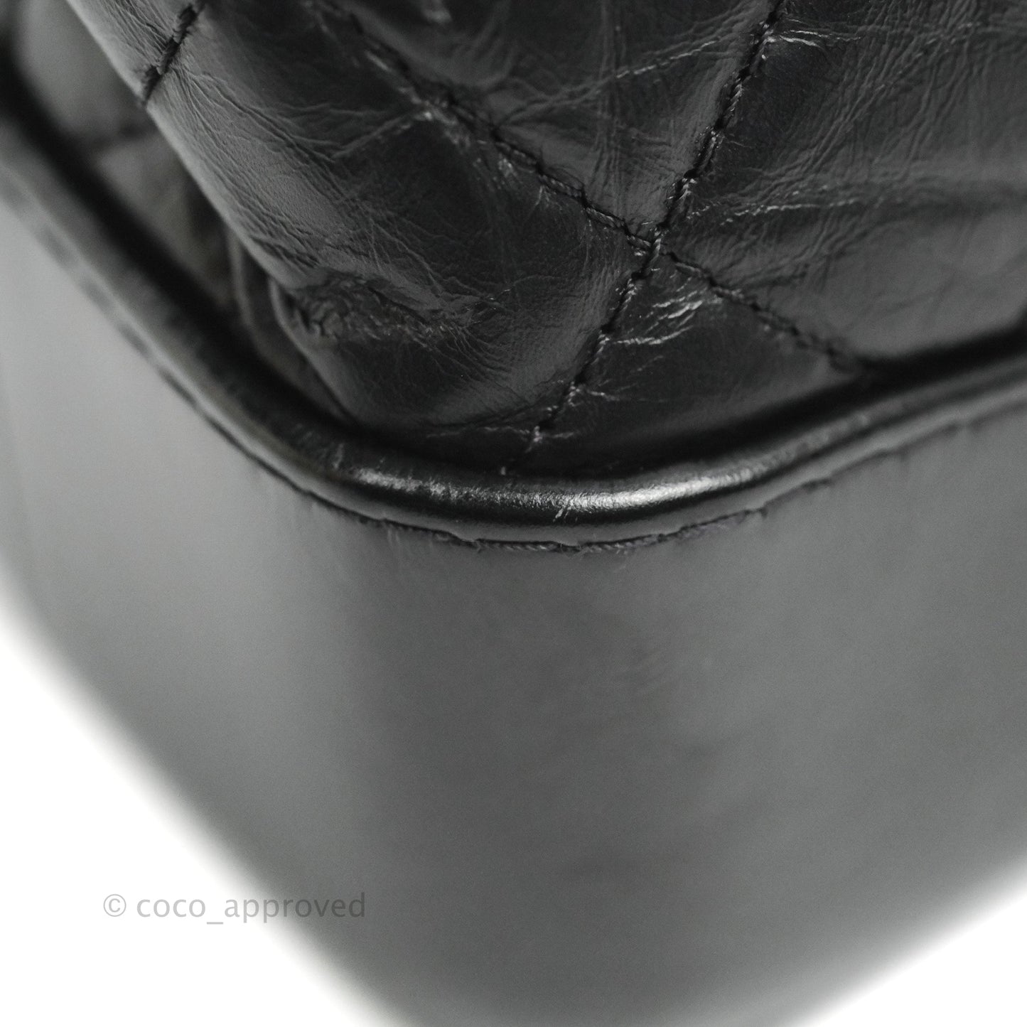 Chanel Medium Gabrielle Backpack Black Aged Calfskin