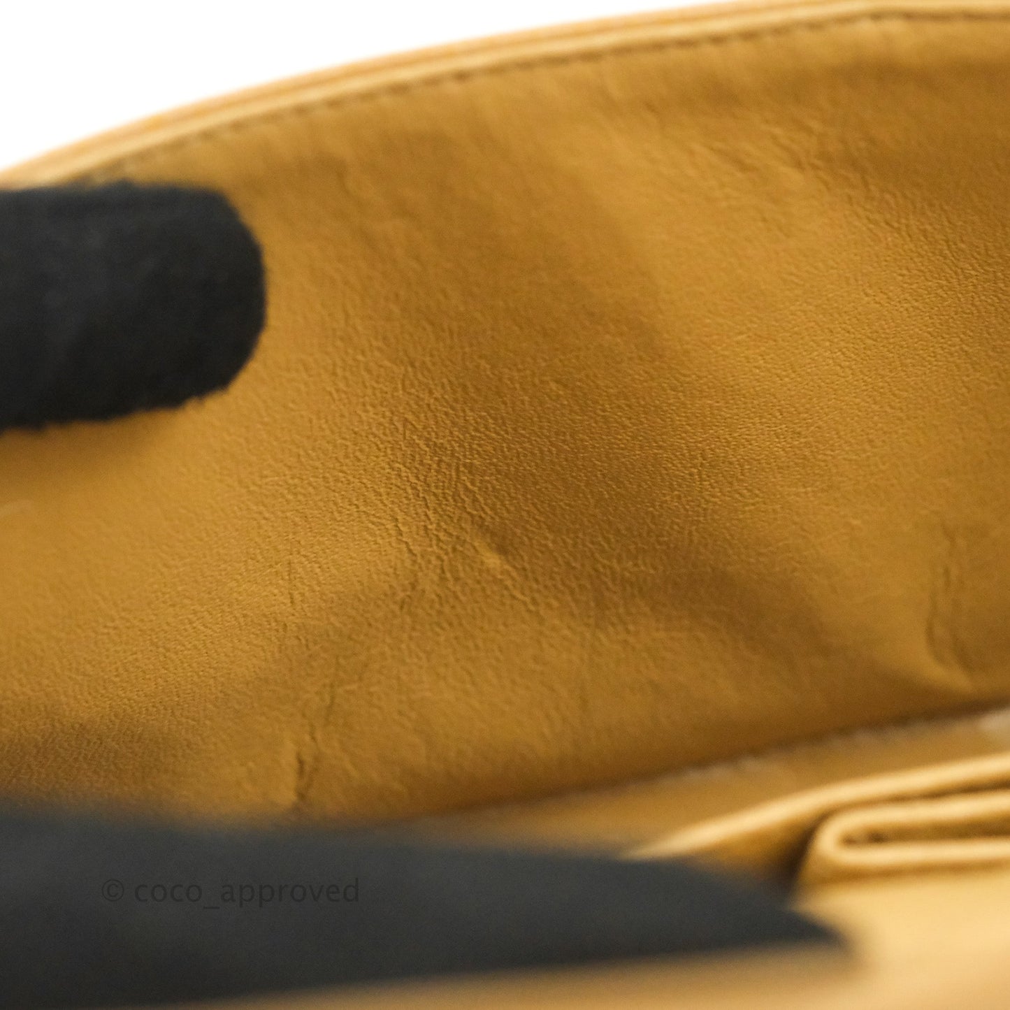 Chanel S/M Small Classic Quilted Flap Dark Beige Caviar 24K Gold Hardware