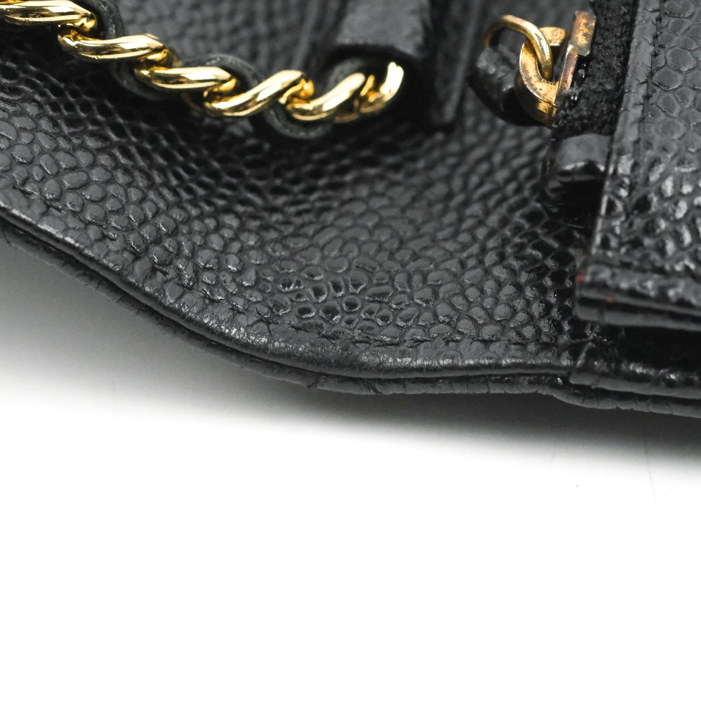 Chanel Quilted Classic WOC Black Caviar Gold Hardware