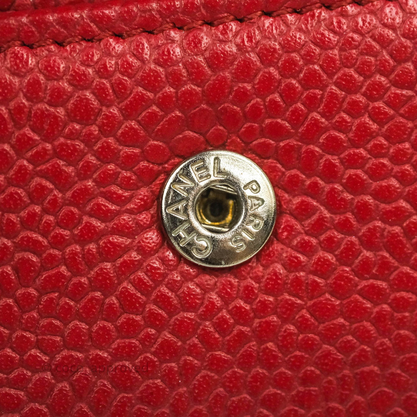 Chanel Timeless Business Card Holder Interlocking CC Logo Wallet