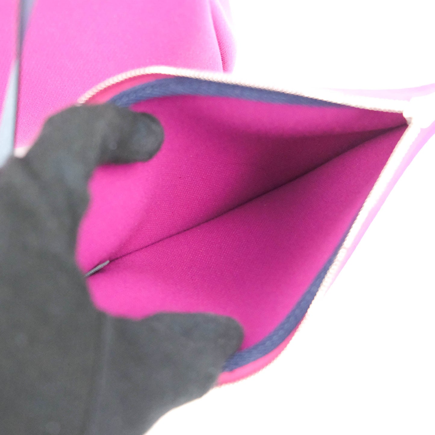 Hermès Herbag Zip 31 Toile Militaire Vache Hunter Rose Pourpre Bleu Saphir Palladium Hardware
