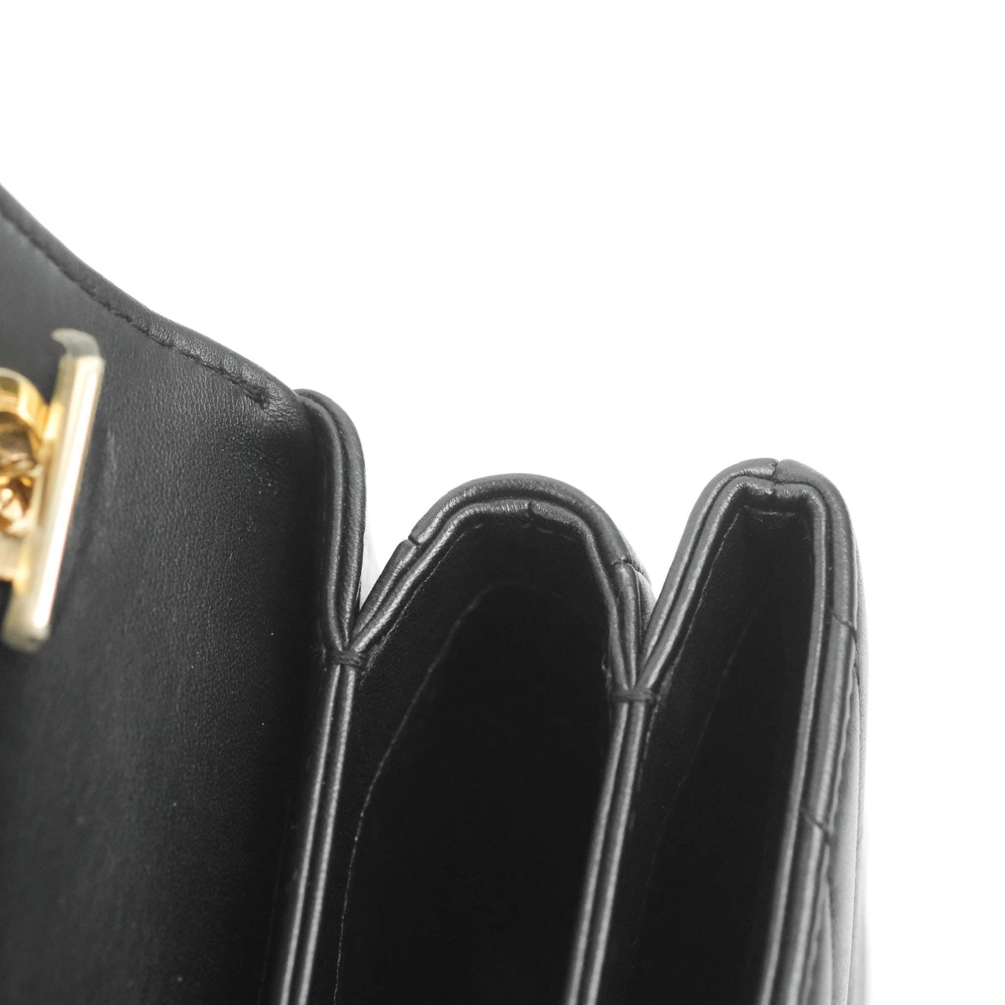 Chanel Trendy CC Chevron Small Black Lambskin Gold Hardware