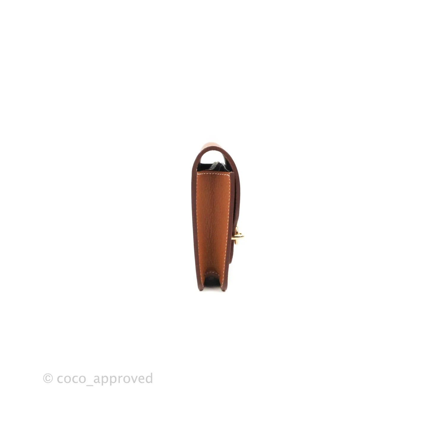 Hermès Roulis Slim Wallet Gold Gold Hardware