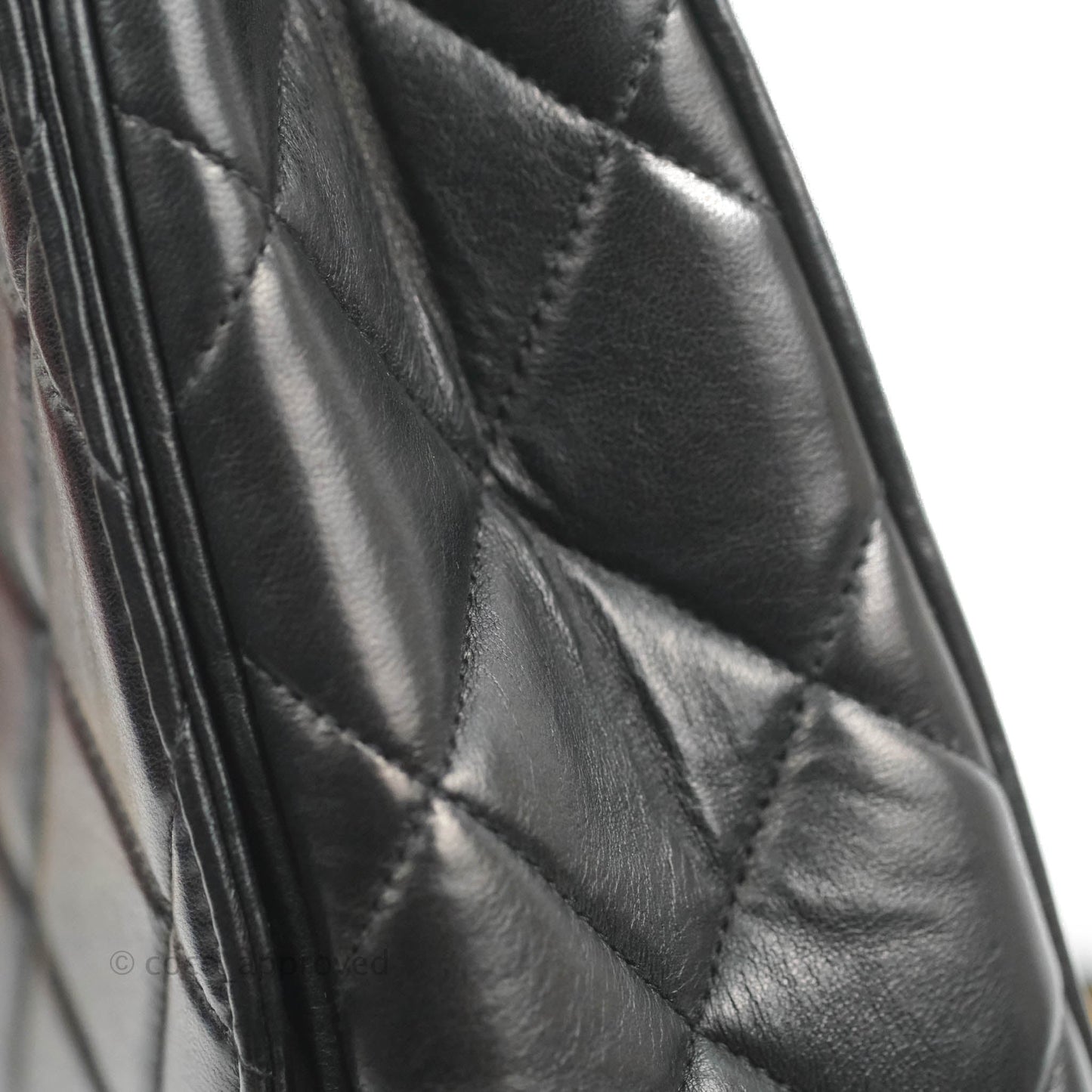 Chanel Quilted XL Vintage Black Lambskin Large 24K CC Bag