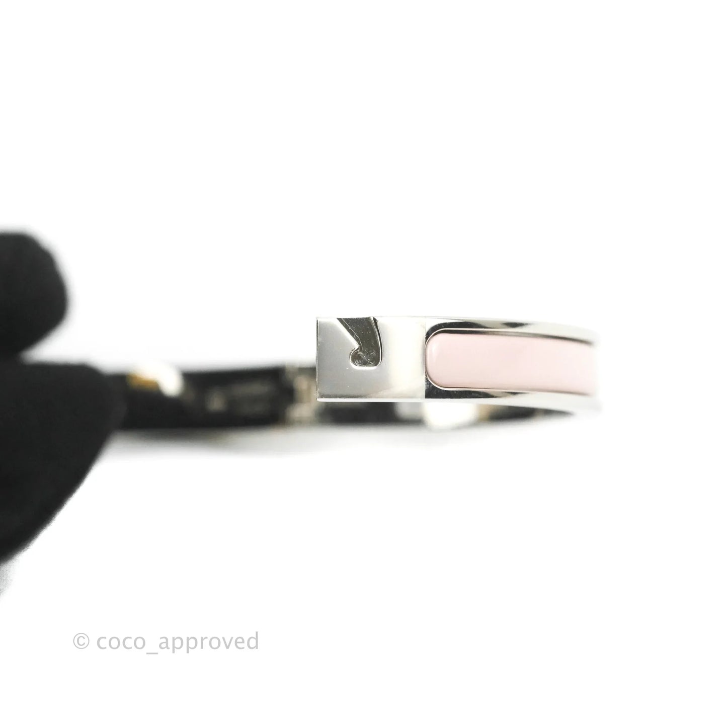 Hermes Mini Clic Chaine d'Ancre Bracelet PM Rose Candeur