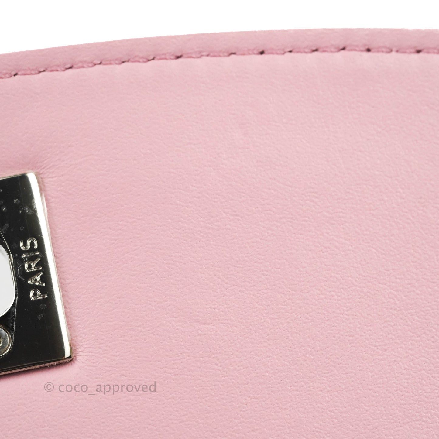 Chanel Stitched Ring My Bag Flap Crossbody Pink Calfskin