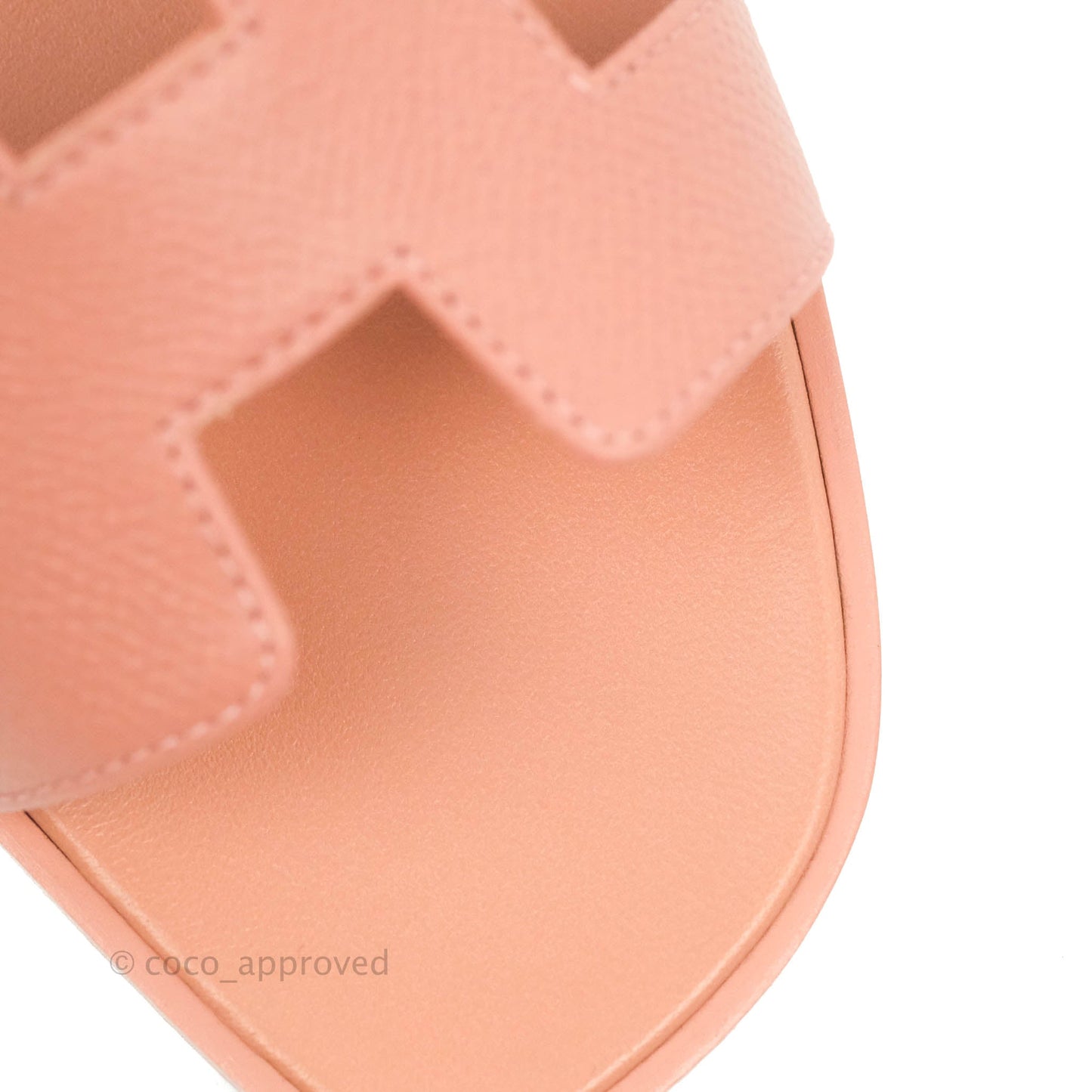 Hermès Oran Sandals Epsom in Pink Size 36