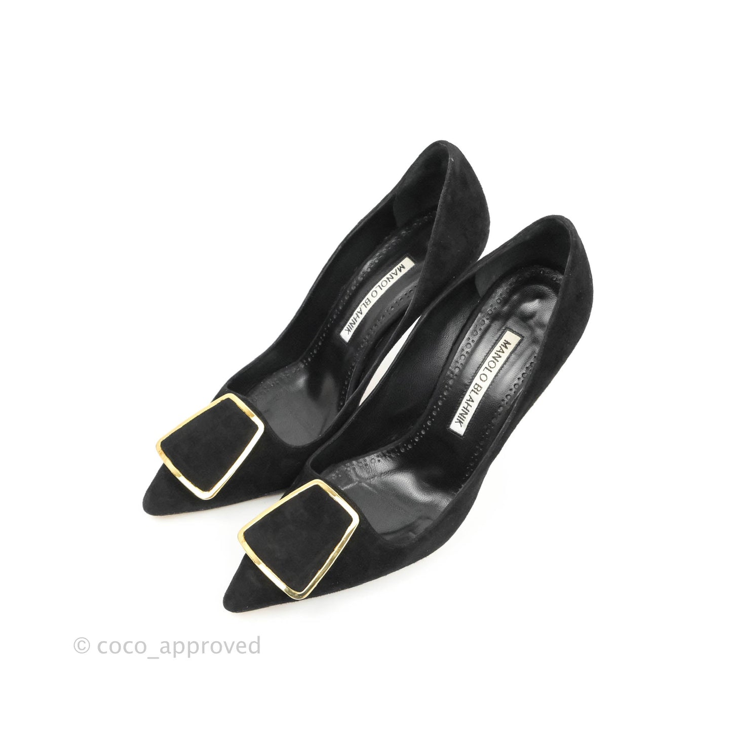 Manolo Blahnik Black Velvet Size 35.5