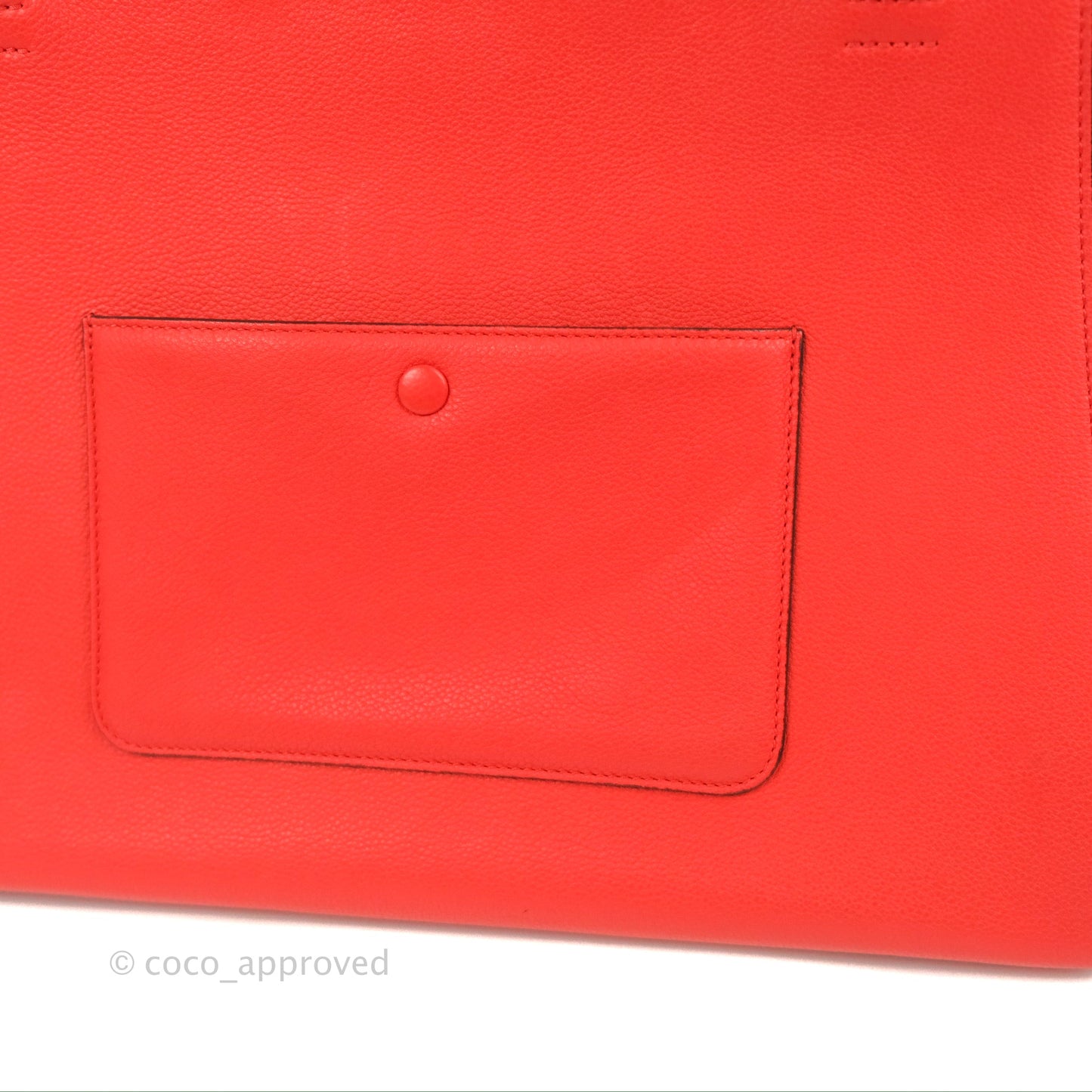 Celine Edge Bag Tomato Red Grained Calfskin
