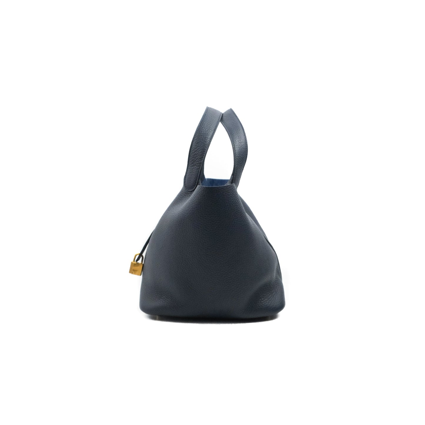 Hermès Picotin 22 Clemence Bleu Nuit Gold Hardware