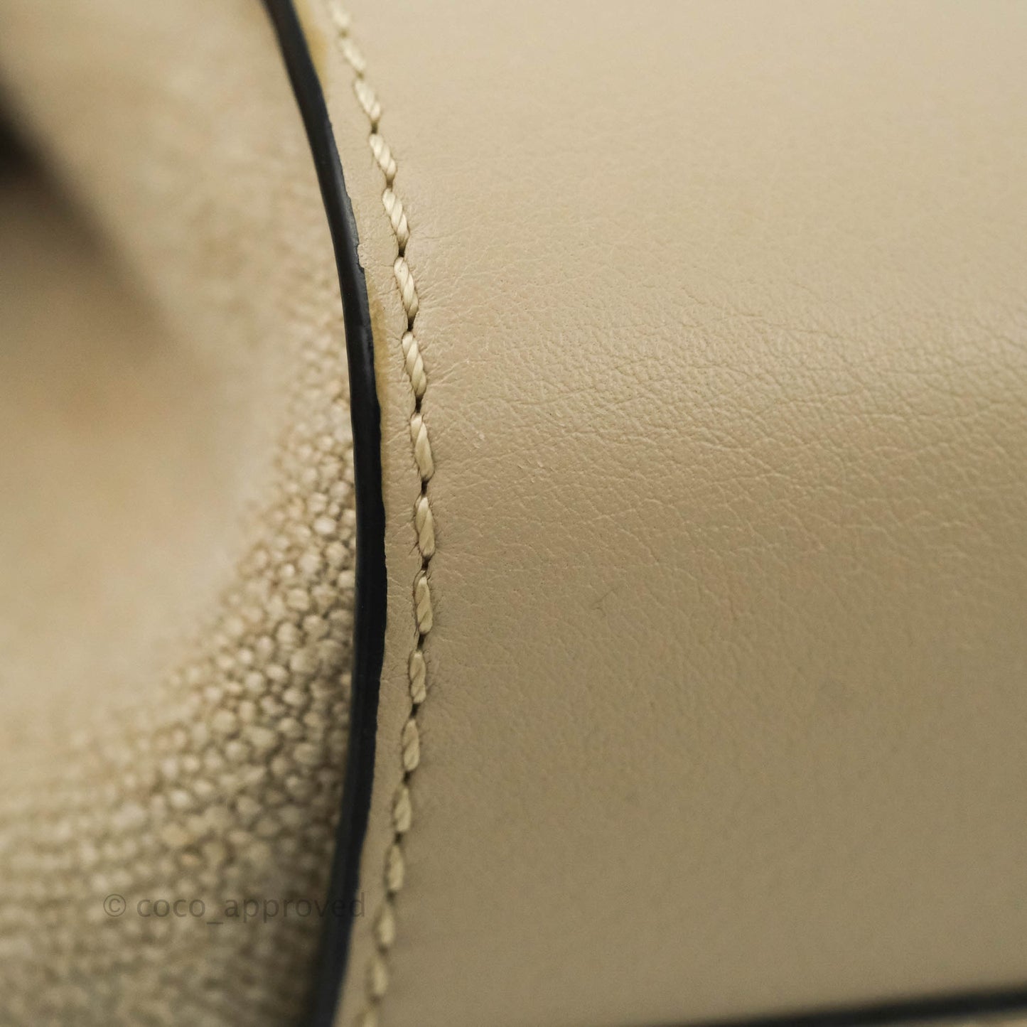 Loewe Mini Hammock Drawstring in Classic Beige Calfskin