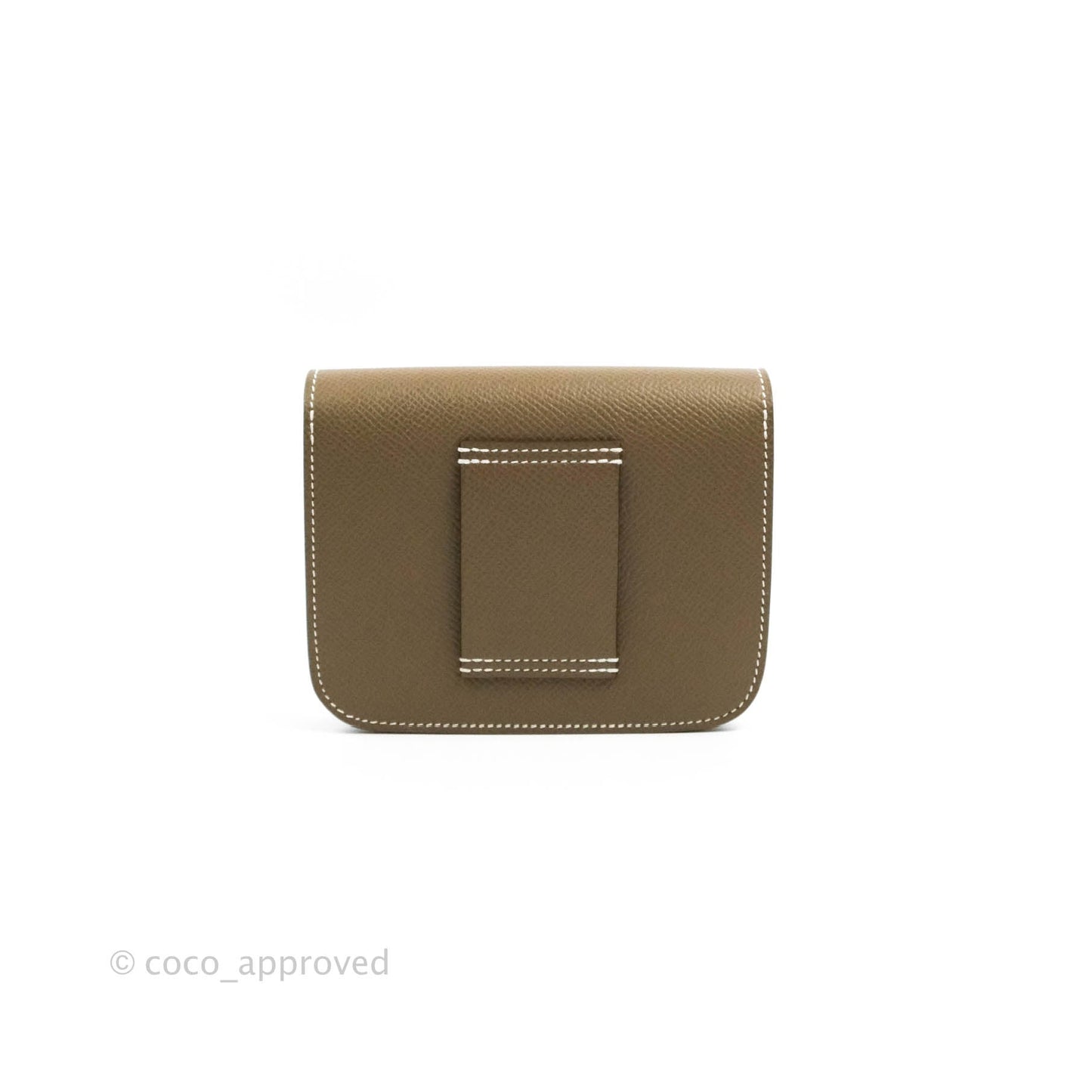 Hermès Constance Slim Wallet Etoupe Epsom Palladium Hardware