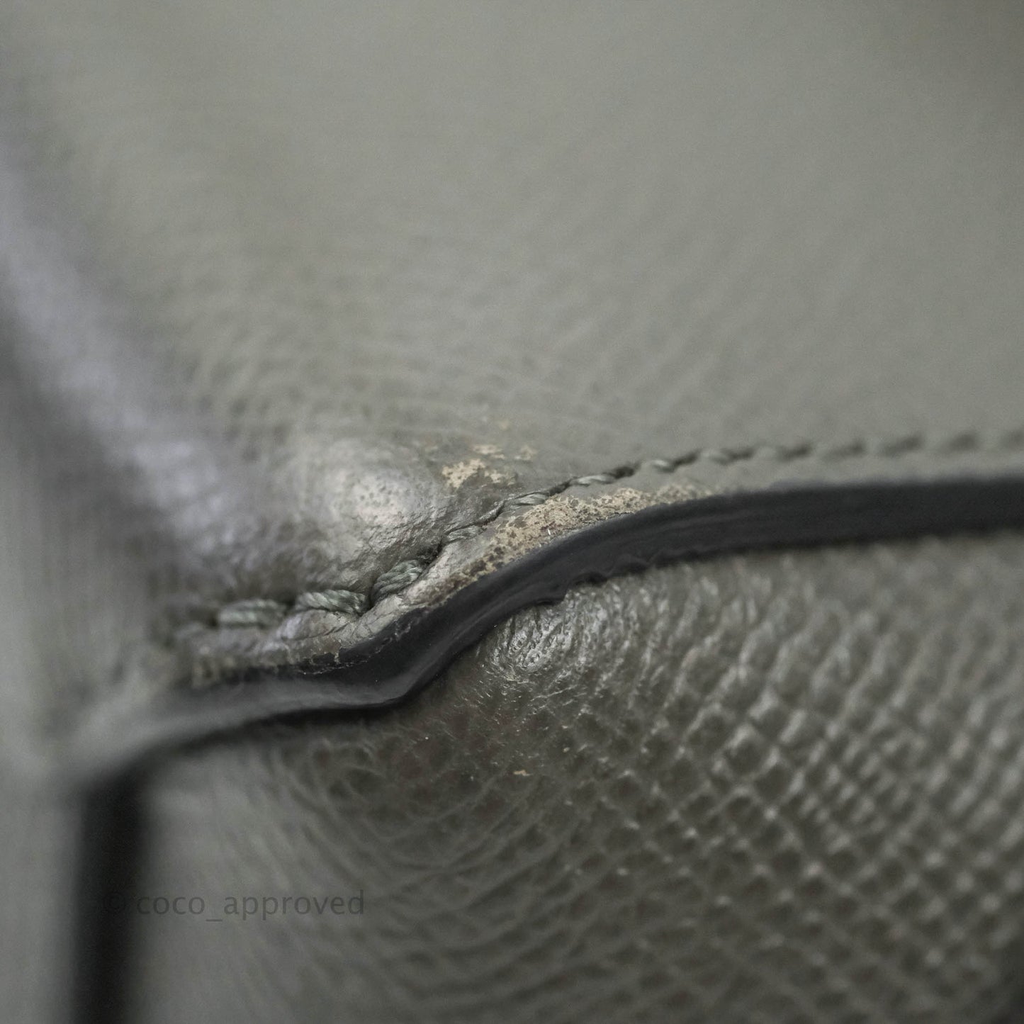 Celine Nano Belt Bag Grey Grained Calfskin Gold Hardware