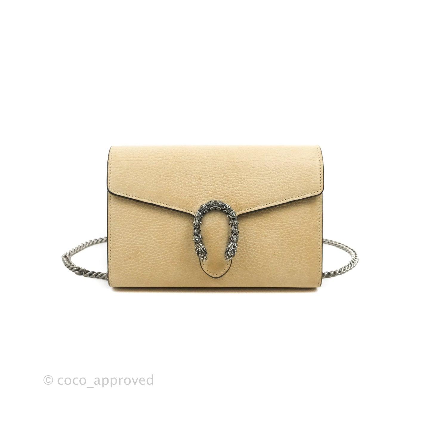 Gucci Dionysus Mini Leather Chain Bag Ivory