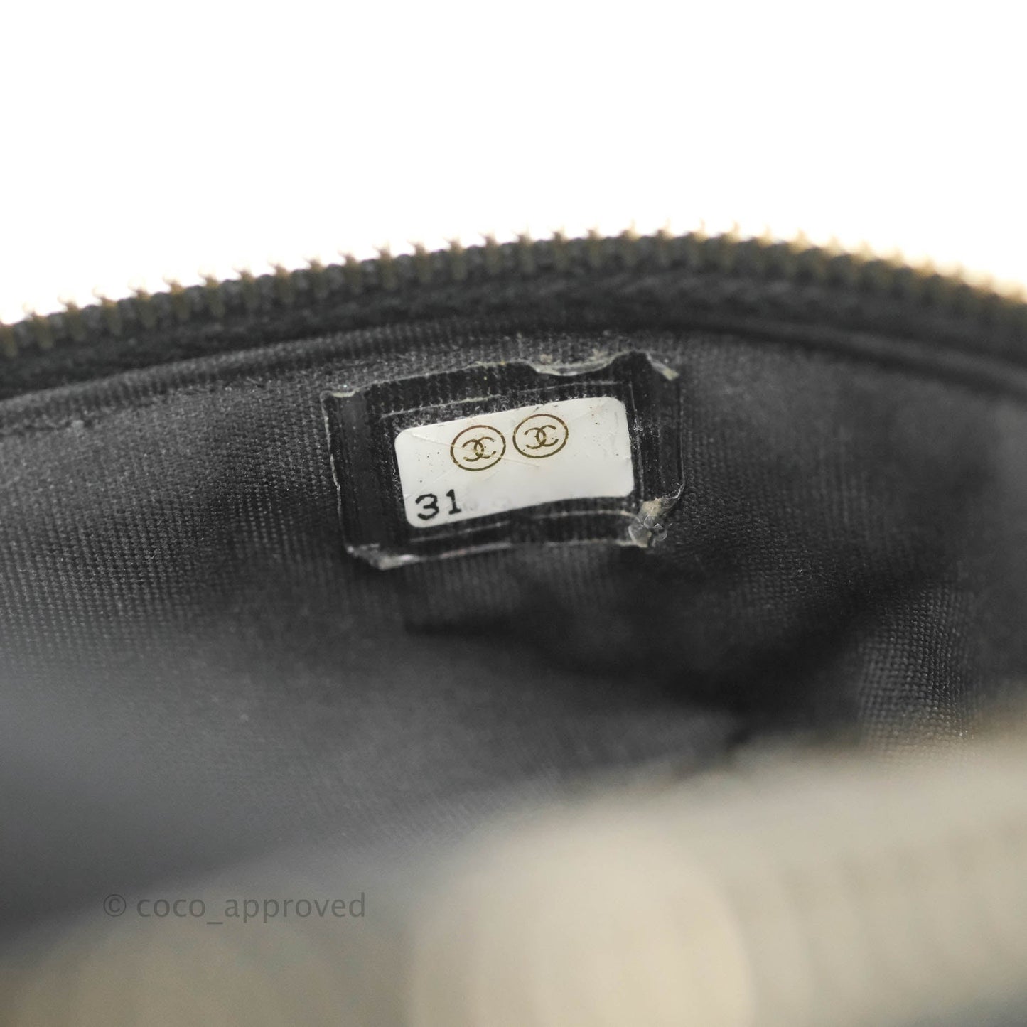 Chanel Quilted Mini Top Handle Vanity With Chain Black Caviar Aged Gold Hardware