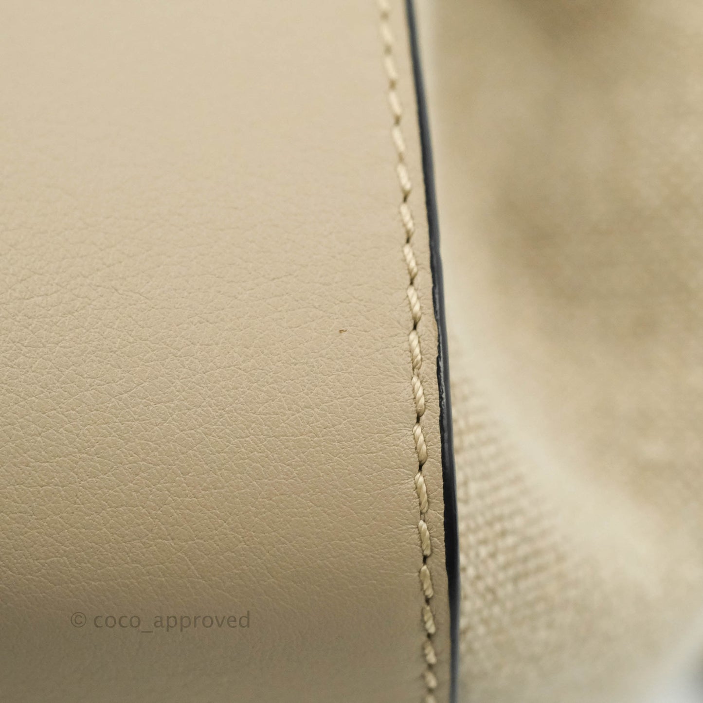 Loewe Mini Hammock Drawstring in Classic Beige Calfskin
