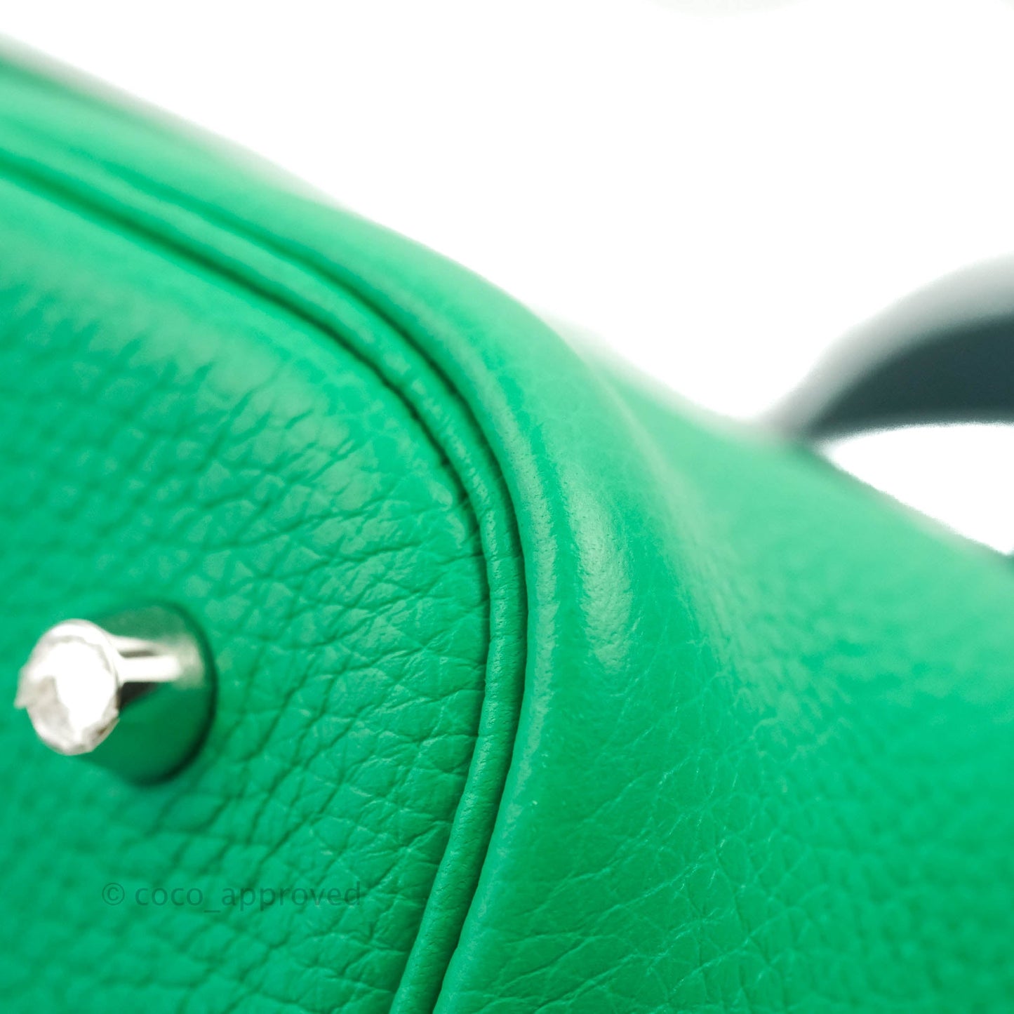 Hermès Picotin 22 Clemence Menthe/Vert Bosphore Palladium Hardware