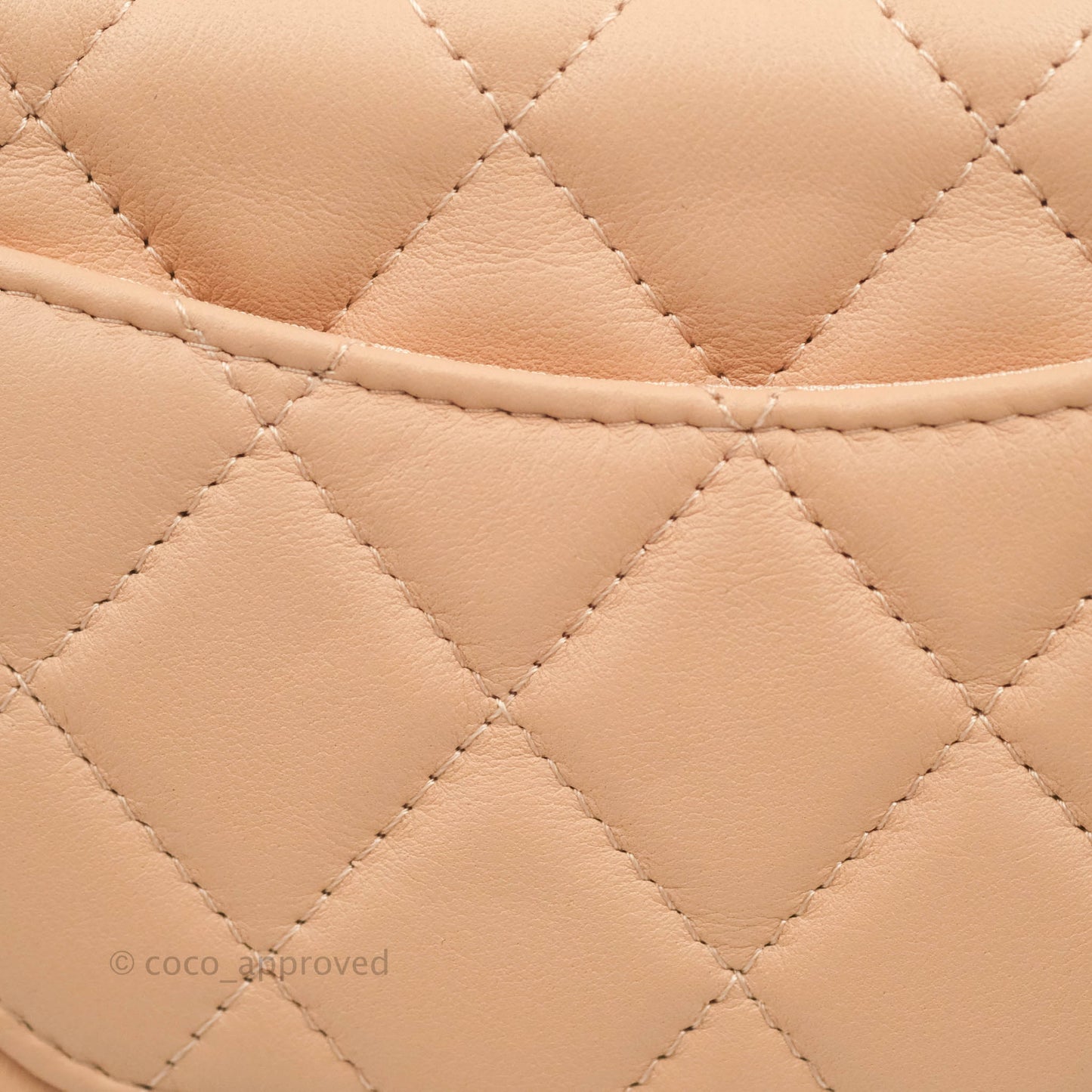 Chanel Clutch with Chain Beige Pink Calfskin Aged Gold Hardware