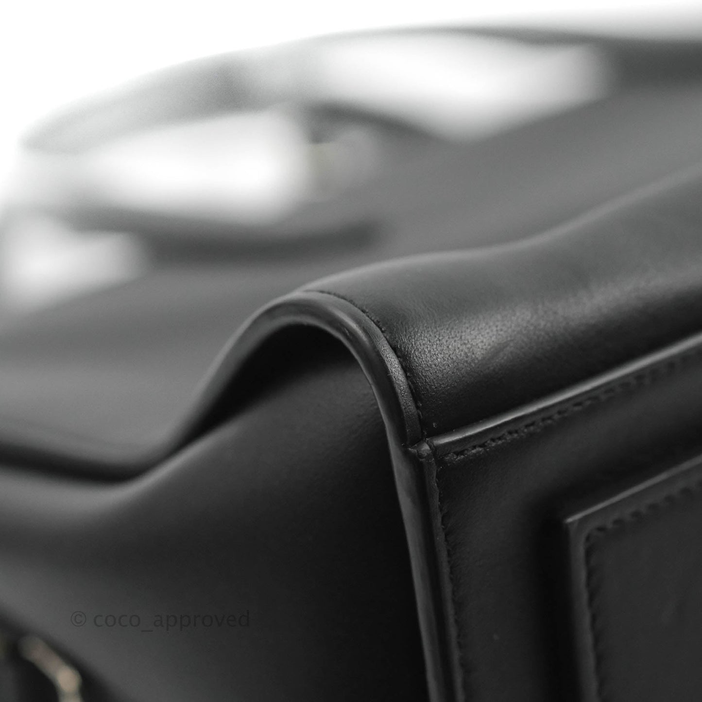 Saint Laurent Larger Jane Bag Black Silver Hardware