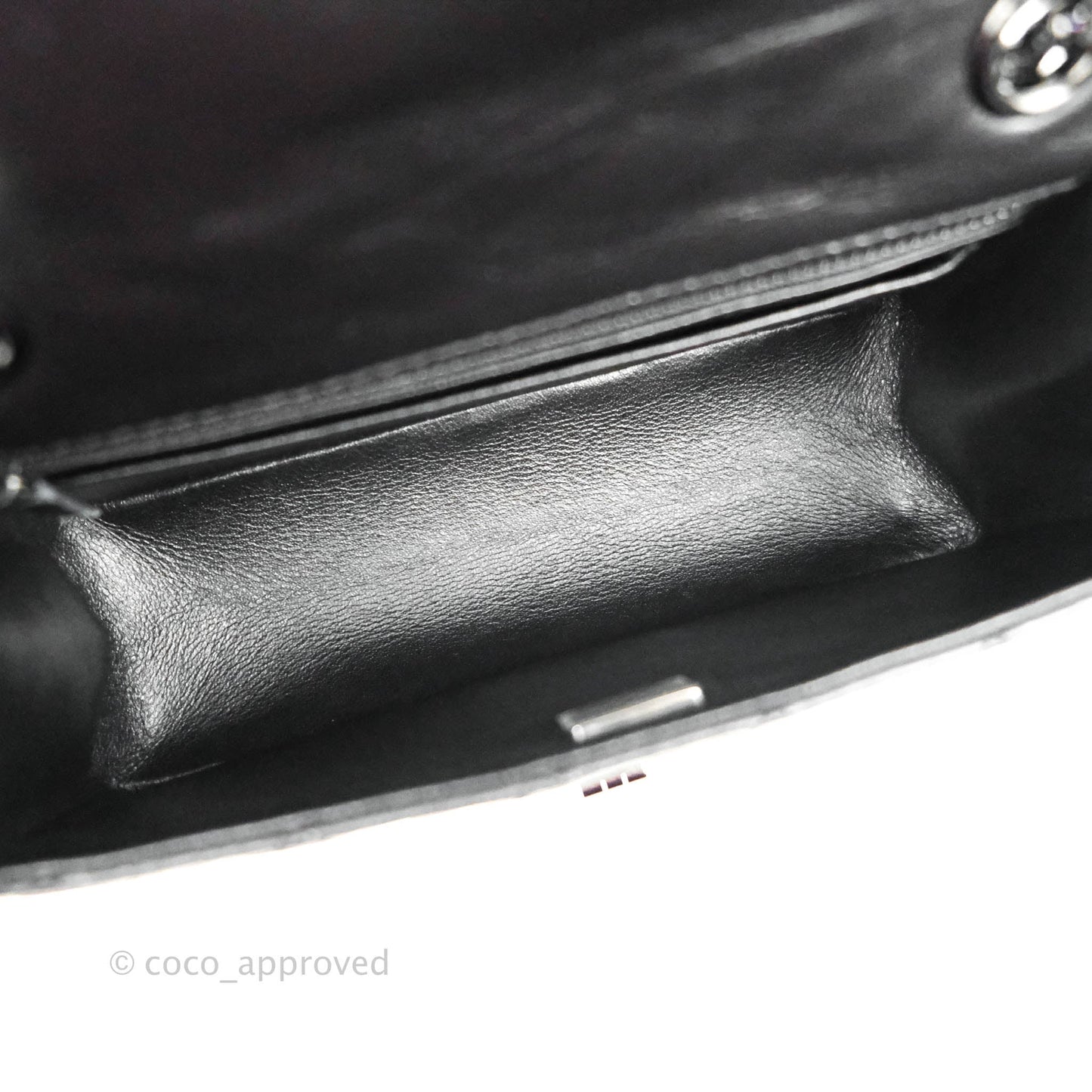 Chanel Mini Reissue 224 So Black Quilted Aged Calfskin Black Hardware