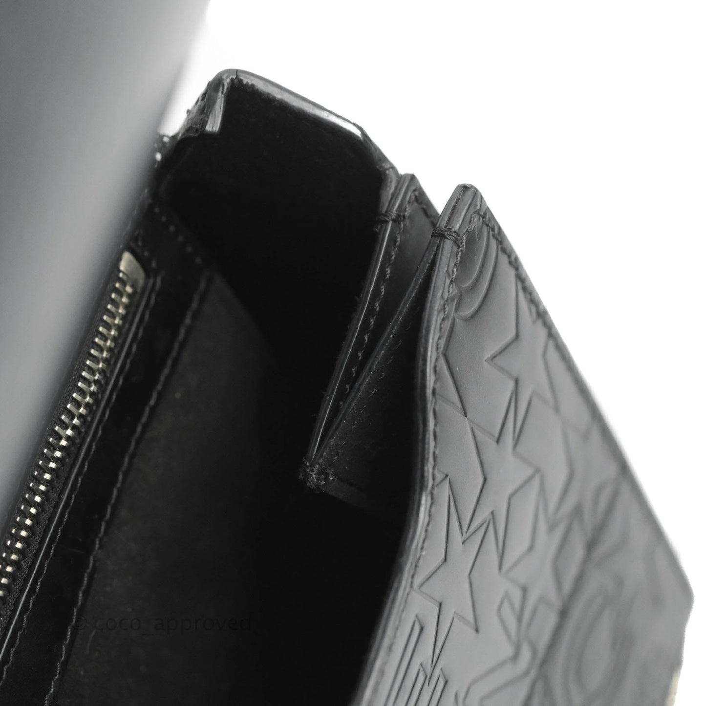 Givenchy Calfskin Star Embossed Medium Pandora Box Crossbody Bag Black