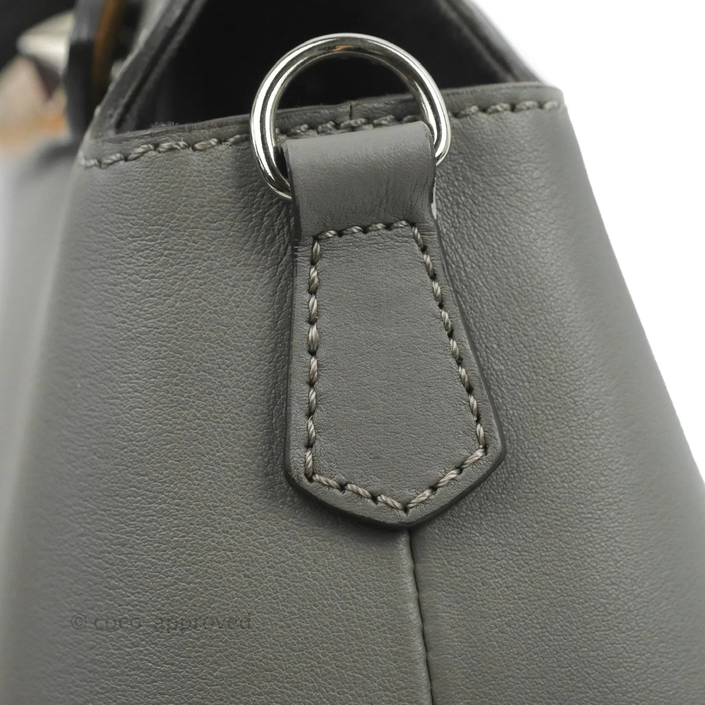 Fendi Medium By The Way Multicolour grey/Tan Grained Leather