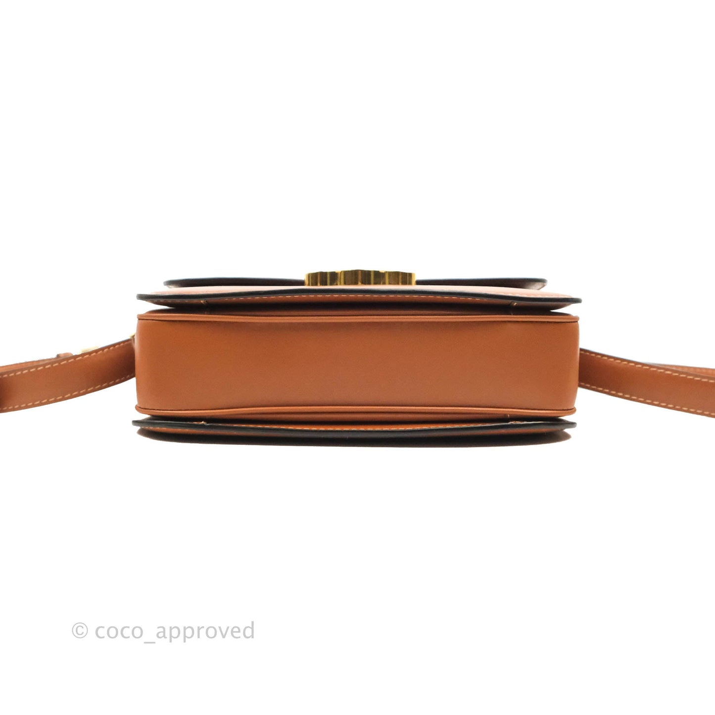 Celine Medium Triomphe Bag Tan Shiny Calfskin