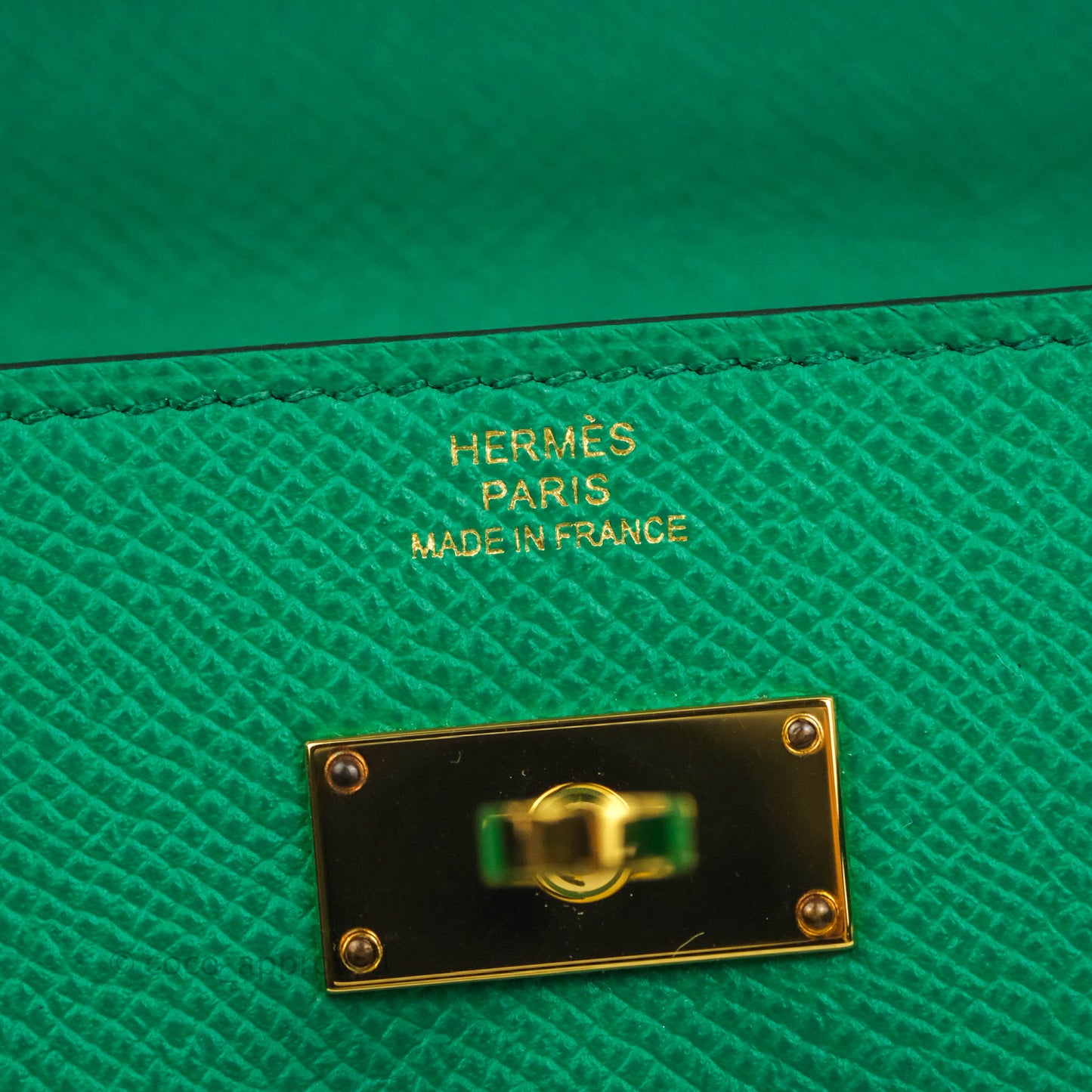Hermès Kelly To Go Wallet Veau Epsom 06 Vert Jade Gold Hardware
