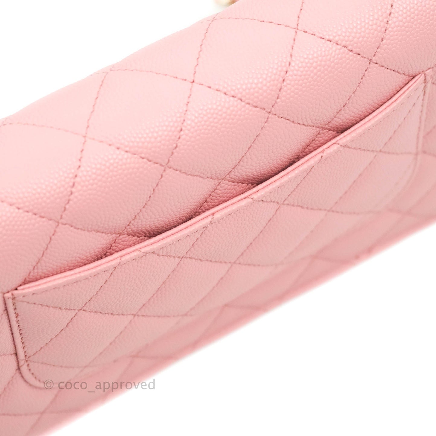 Chanel Quilted Wallet on Chain WOC Pink Caviar Gold Hardware 22S