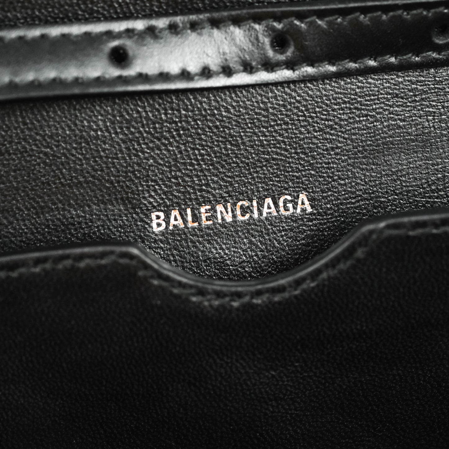 Balenciaga Small B Bag Black Box Calfskin Silver Hardware