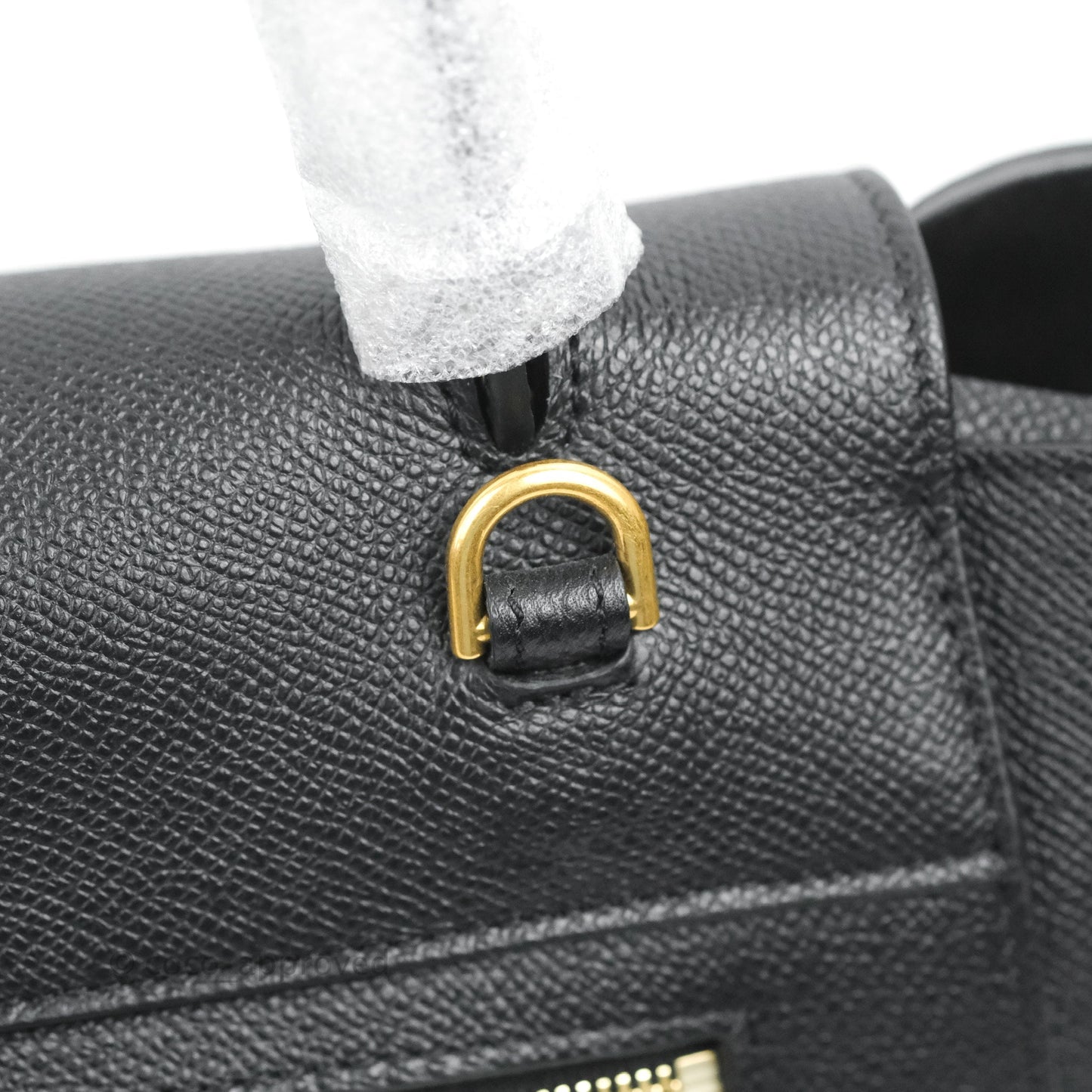 Celine Micro Belt Bag Dark Grey Grained Calfskin Gold Hardware