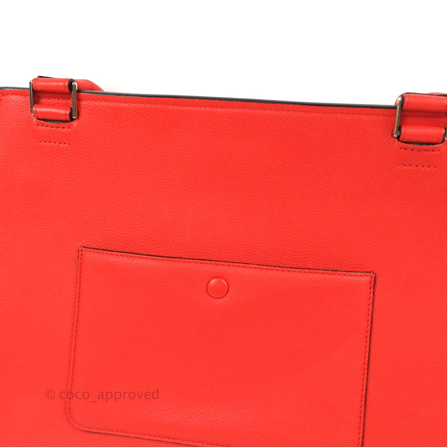 Celine Edge Bag Tomato Red Grained Calfskin
