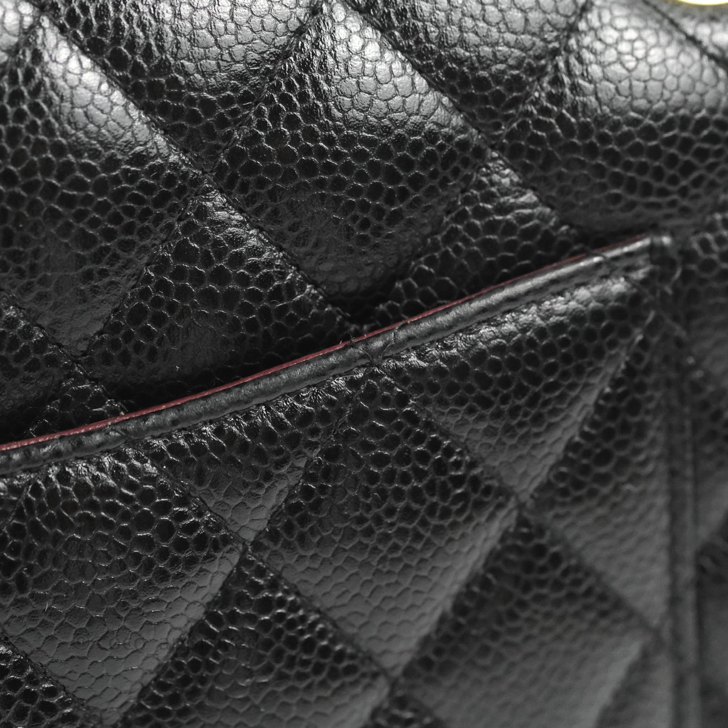 Chanel Classic M/L Medium Double Flap Black Caviar Gold Hardware