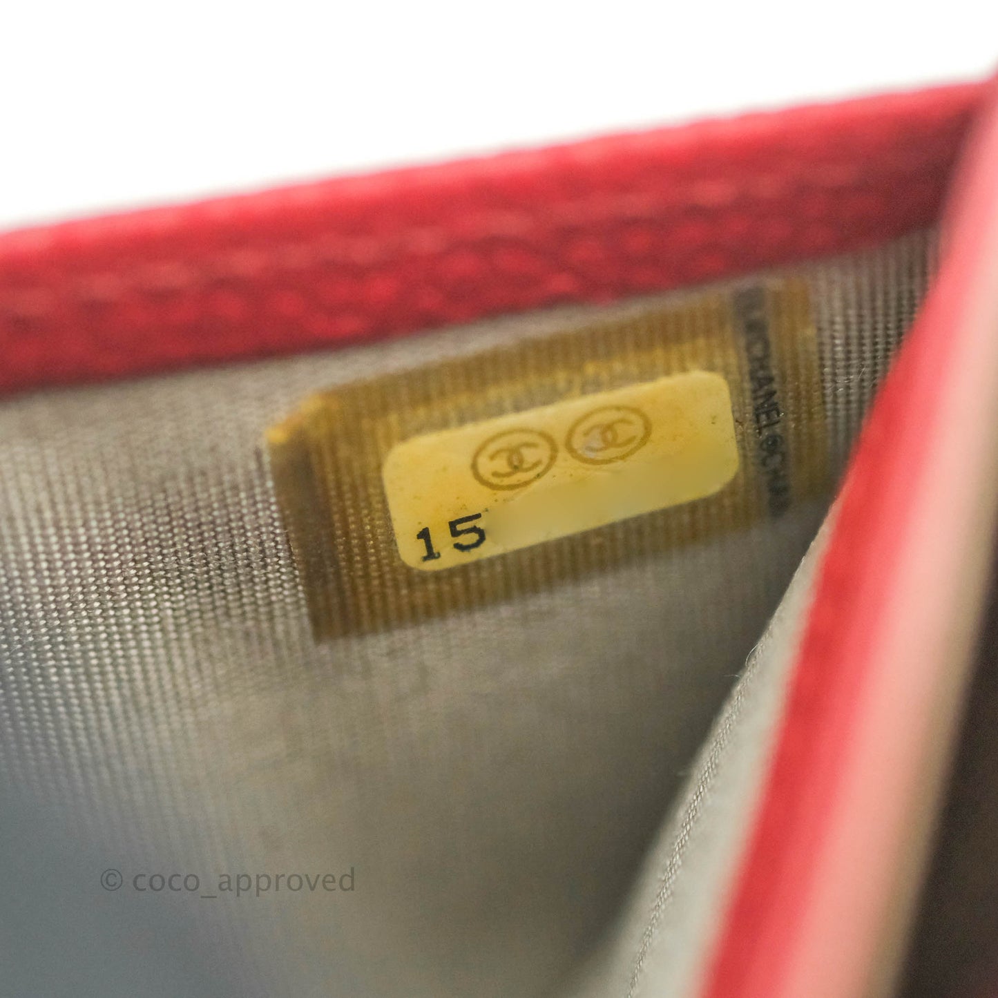 Chanel Timeless Business Card Holder Interlocking CC Logo Wallet