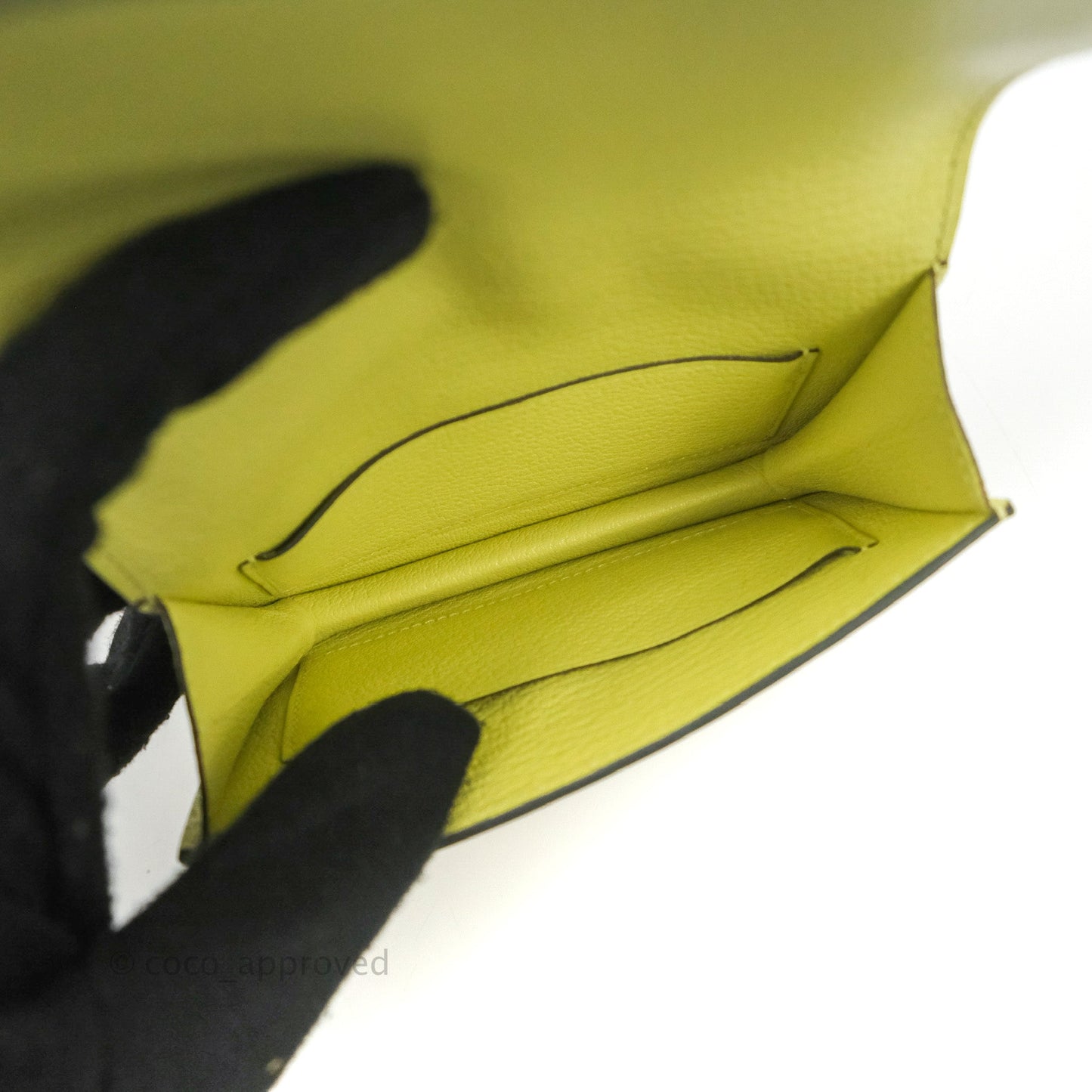 Hermès Roulis Slim Wallet Chevre Mysore Jaune Bourgeon Gold Hardware