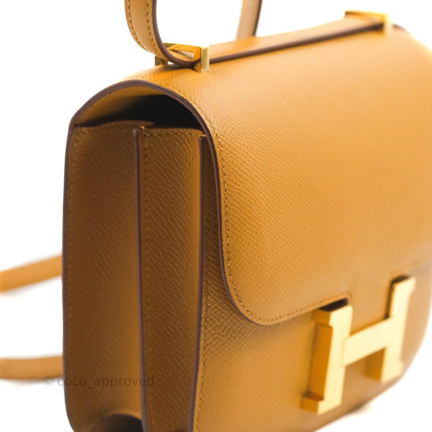 Hermès Constance Mini 18cm Sesame Epsom Gold Hardware