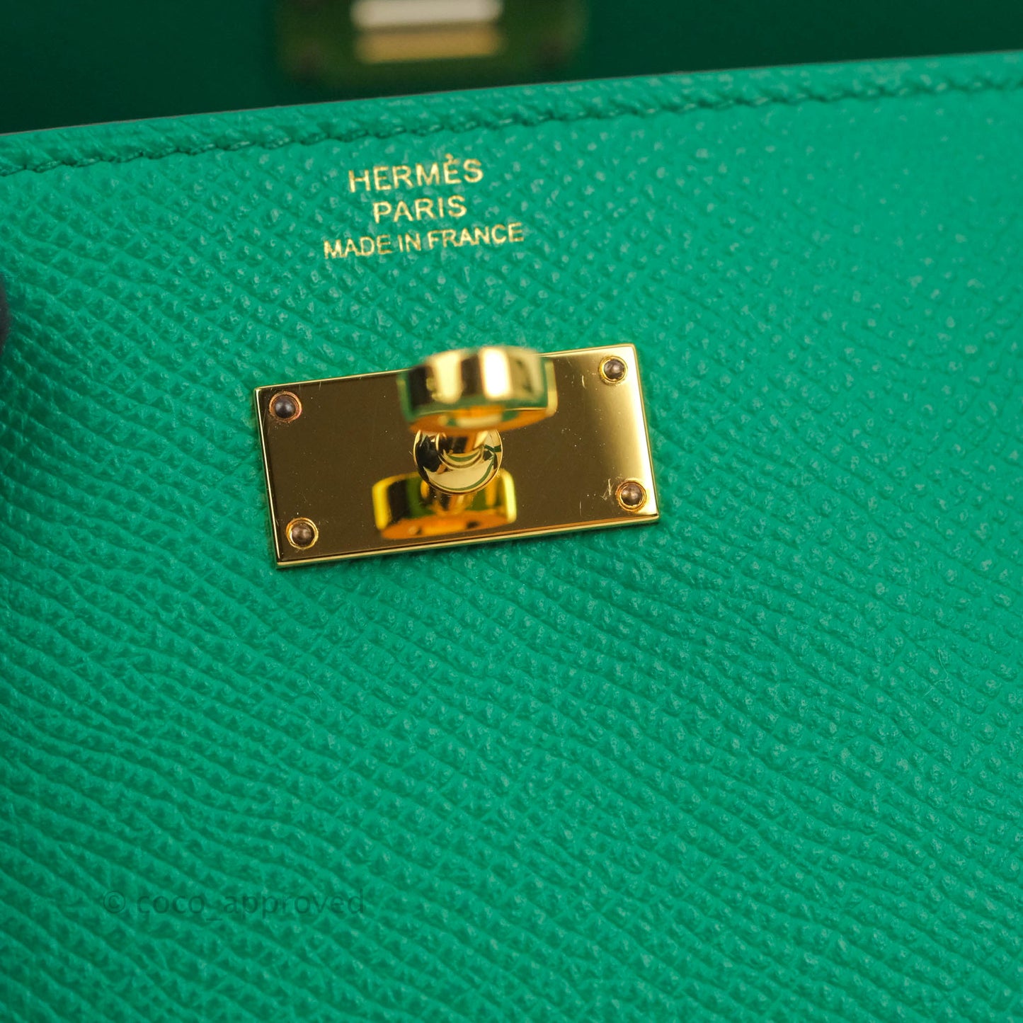 Hermès Kelly To Go Wallet Veau Epsom 06 Vert Jade Gold Hardware