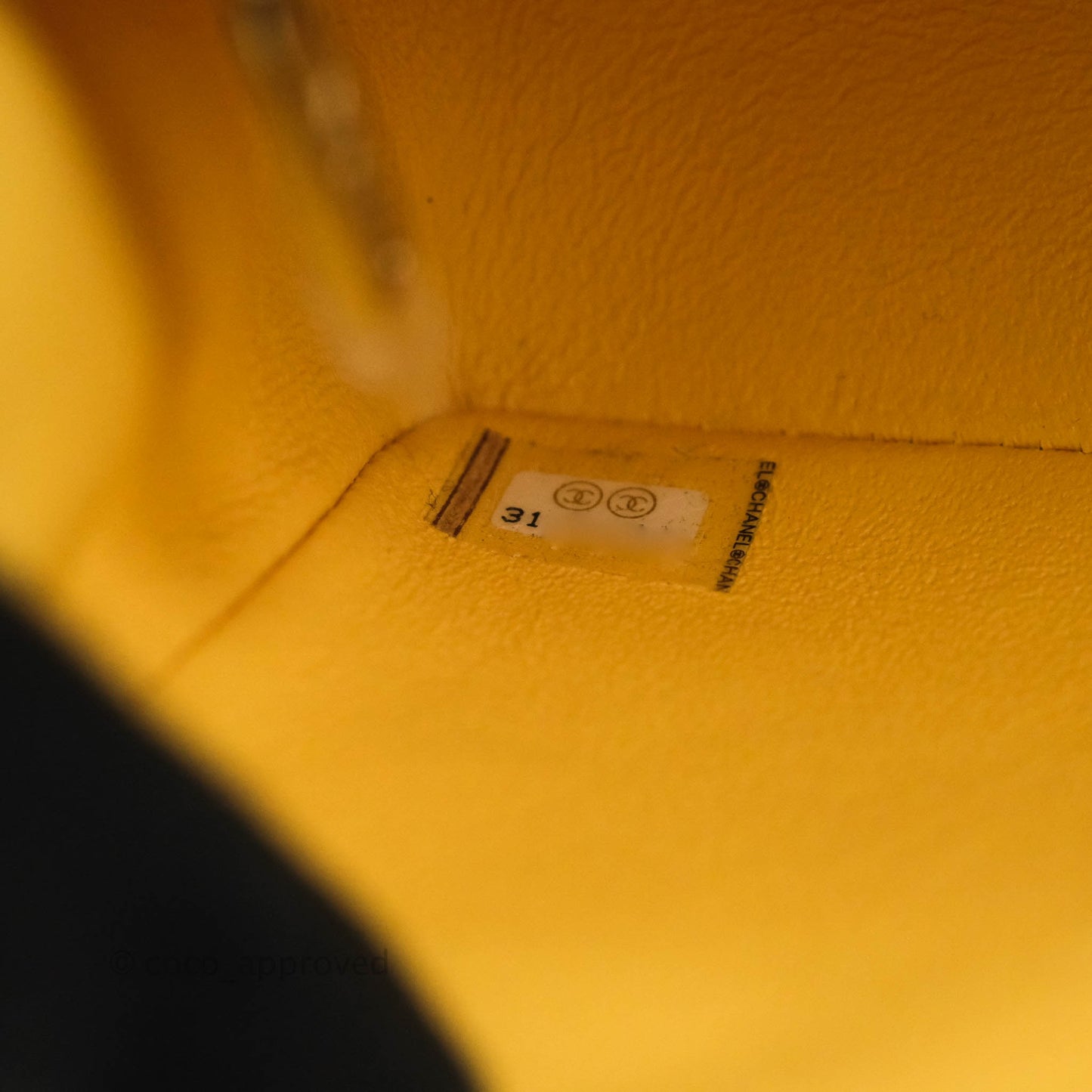 Chanel Classic Mini Rectangular Flap Yellow Tweed Gold Hardware