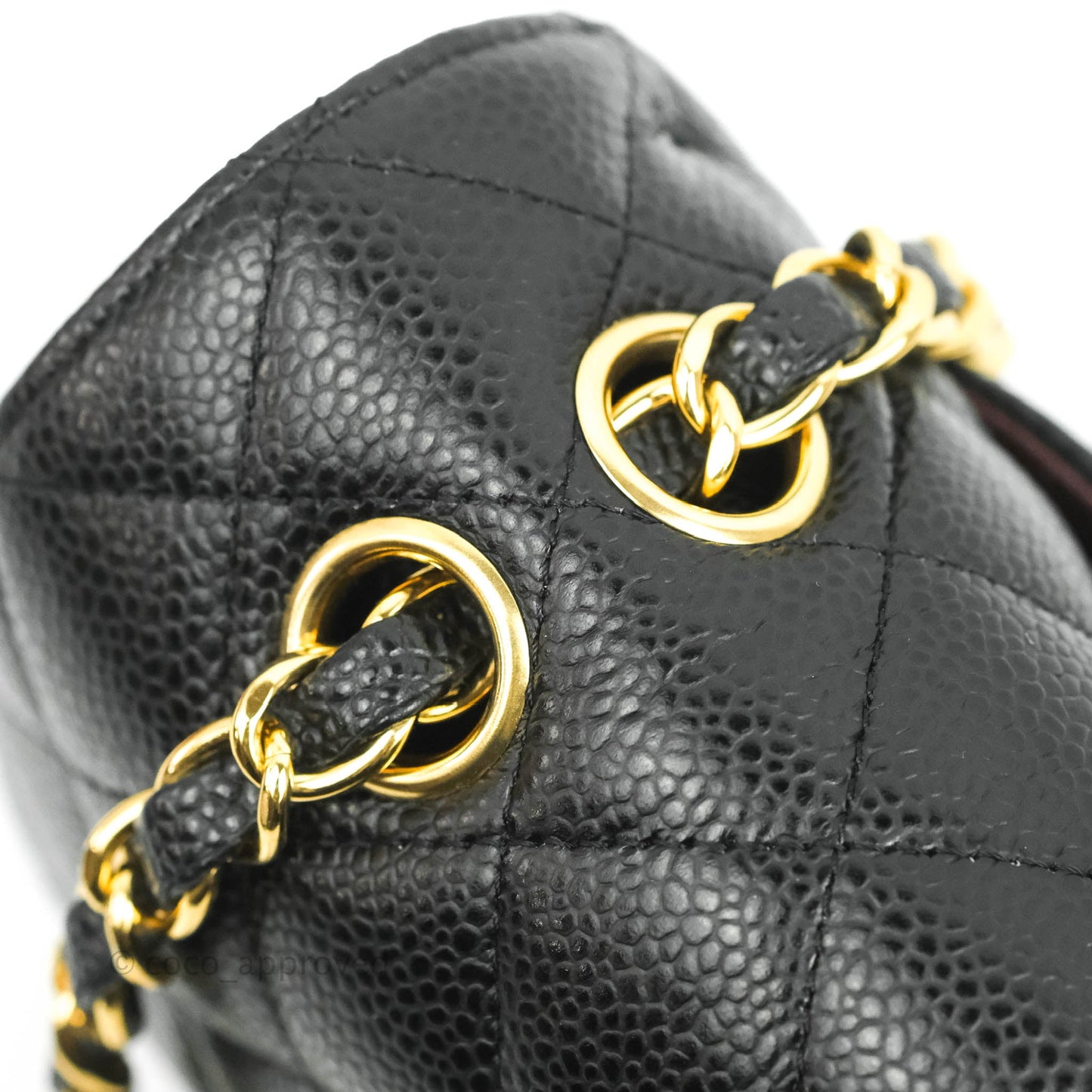 Chanel Small Classic Quilted Flap Black Caviar Gold Hardware