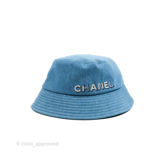 Chanel Denim & Sequin Bucket Hat
