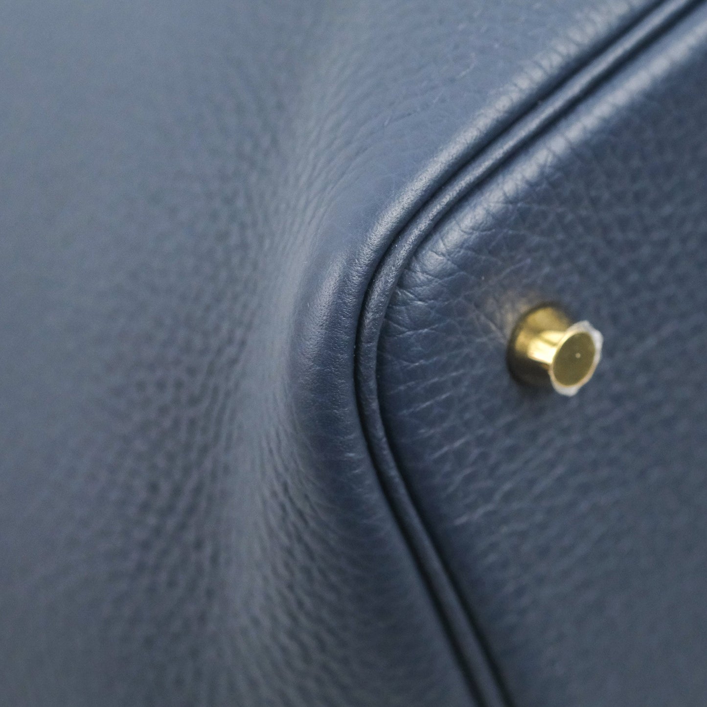 Hermès Picotin 22 Clemence Bleu Nuit Gold Hardware