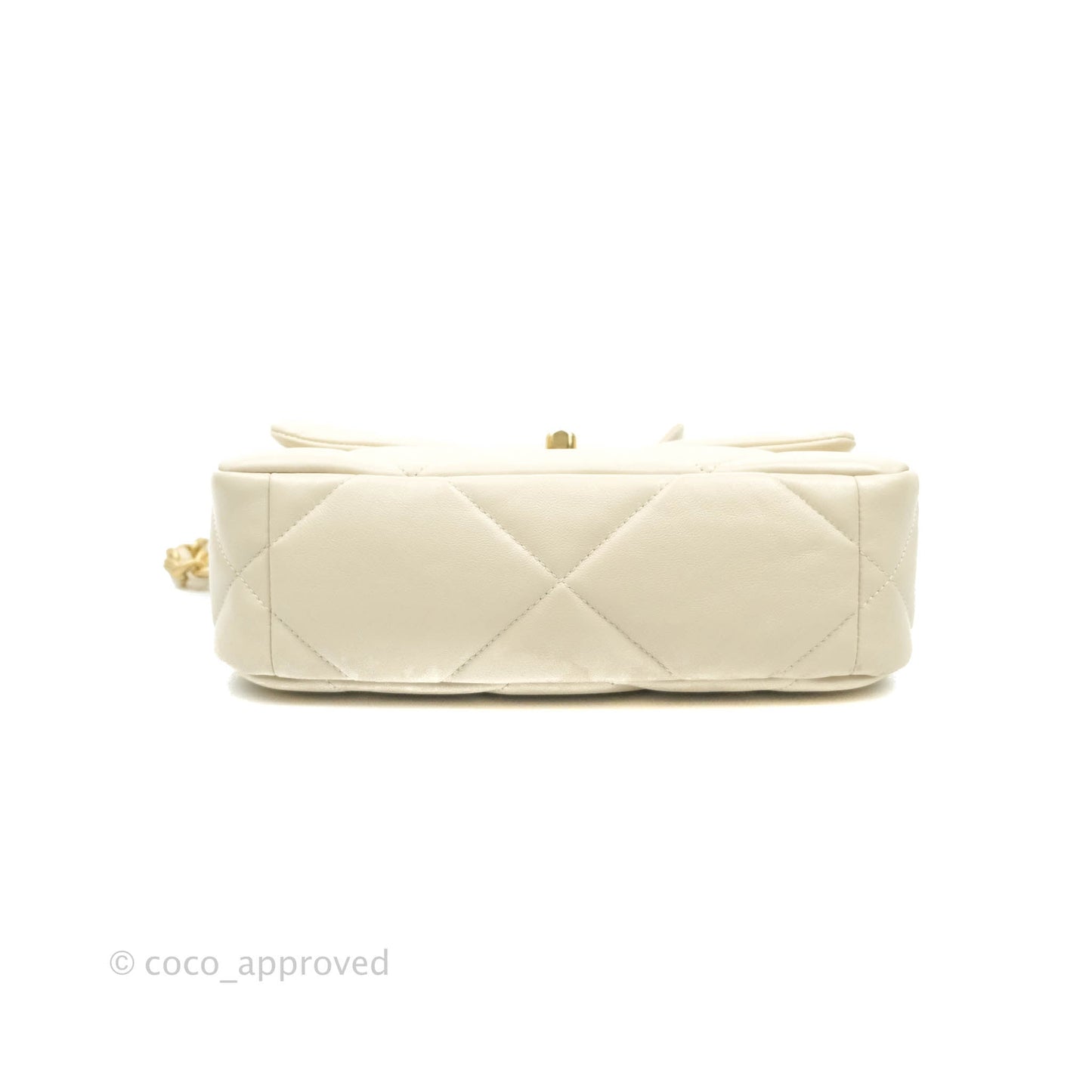 Chanel 19 Small Light Beige Lambskin Mixed Hardware 21C
