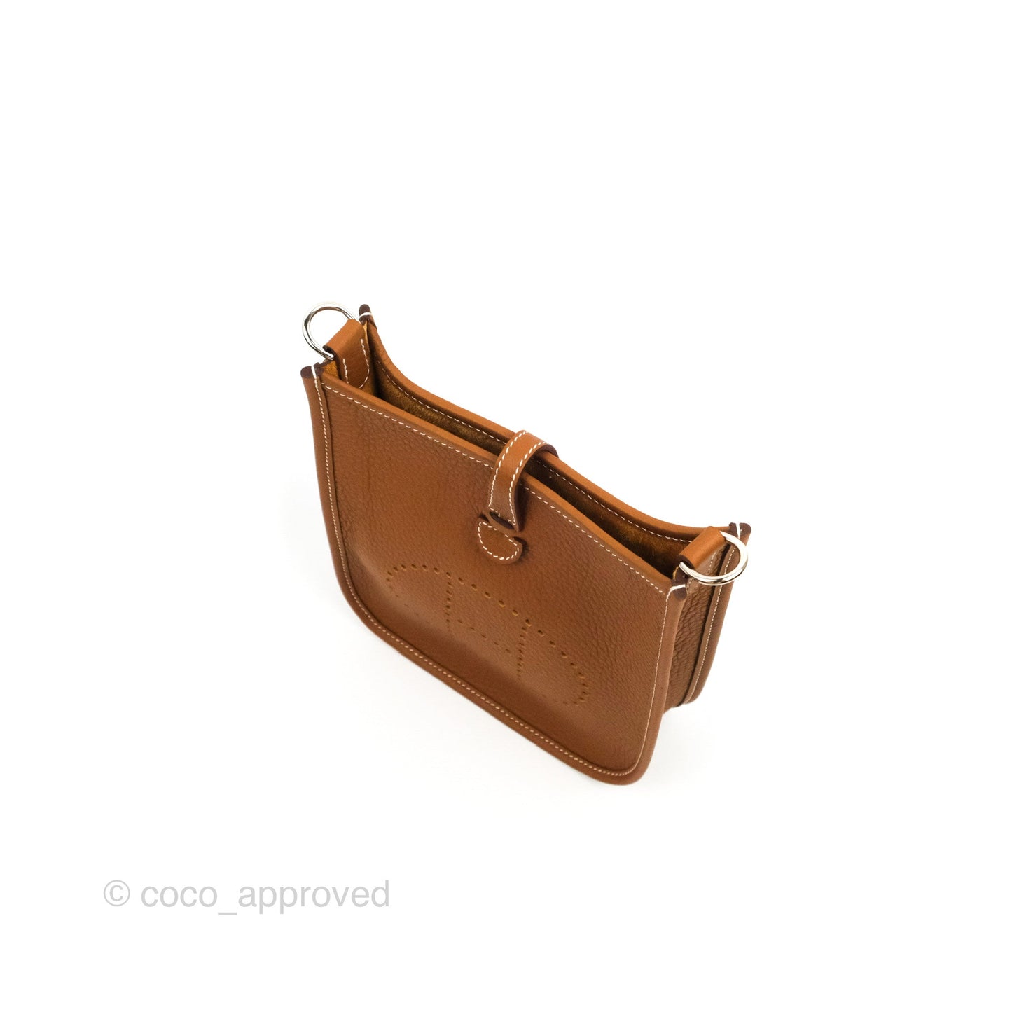 Hermès Mini Evelyne 16 Gold Clemence Palladium Hardware