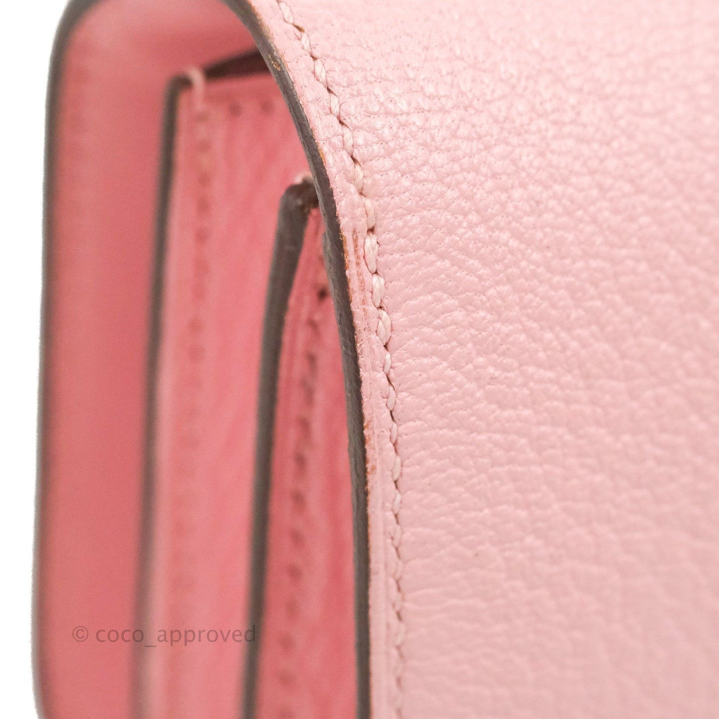 Hermès Constance III Mini 18cm Sakura Chevre Mysore Palladium Hardware