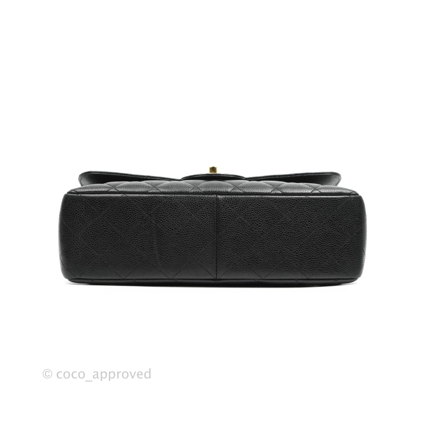 Chanel Jumbo Single Flap Black Caviar Gold Hardware