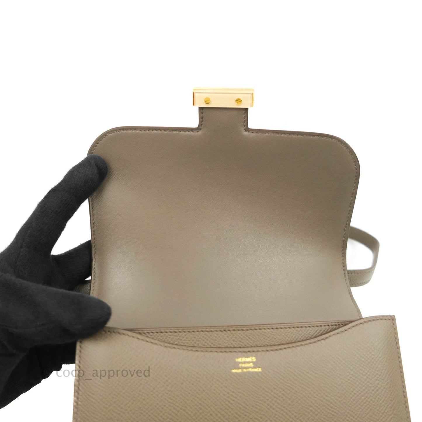 Hermès Constance Mini 18cm Etaine Epsom Gold Hardware